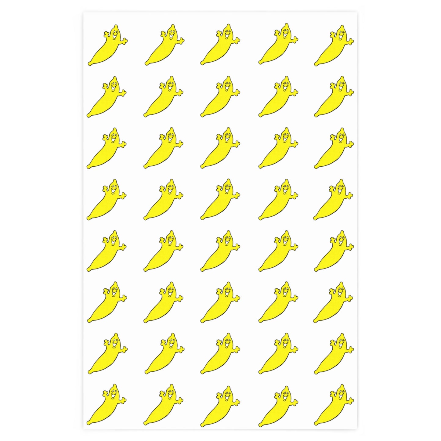 BANANA Wrapping Paper by The Dumb Banana in 2 Sizes - "The more bananas the better!!!"