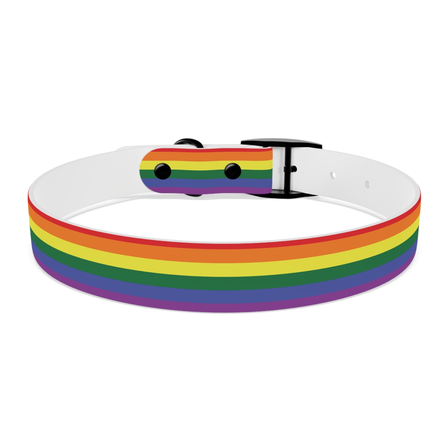 Rainbow Flag Dog Collar