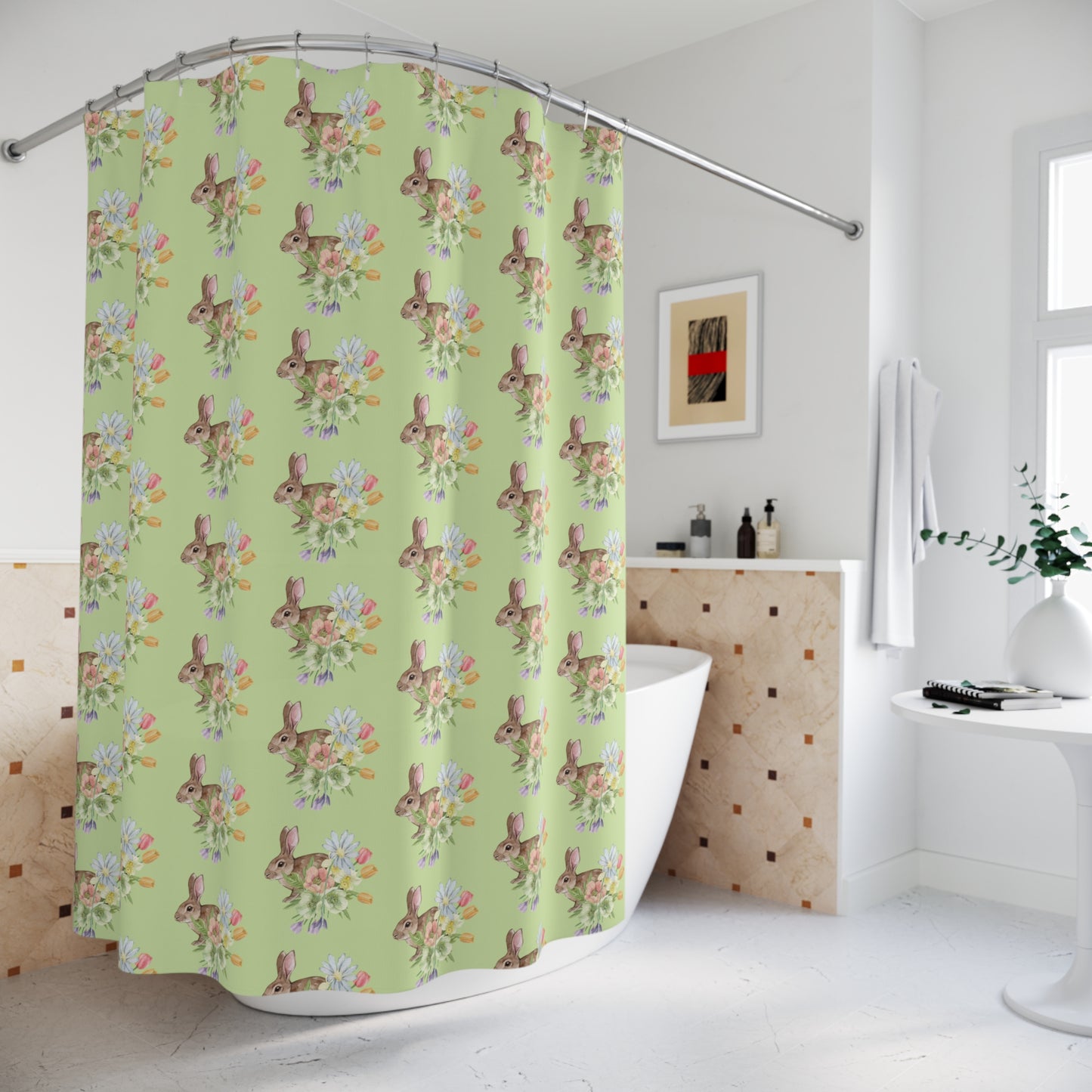 Spring Tranquility Shower Curtain by Miss Daisy