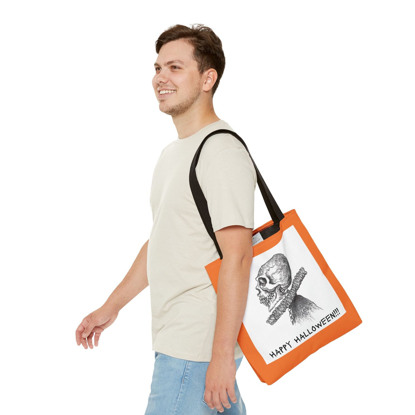 WILLIAM "WILLIE" SHAKESPEARE THE SKELETON LOVES HALLOWEEN!!! - The ultimate Happy Halloween Trick or Treat Candy Tote Bag