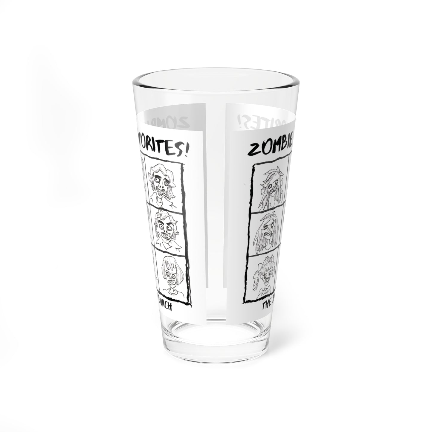 Zombie Favorites - "The Brady Bunch" Halloween 16oz Glass Cup