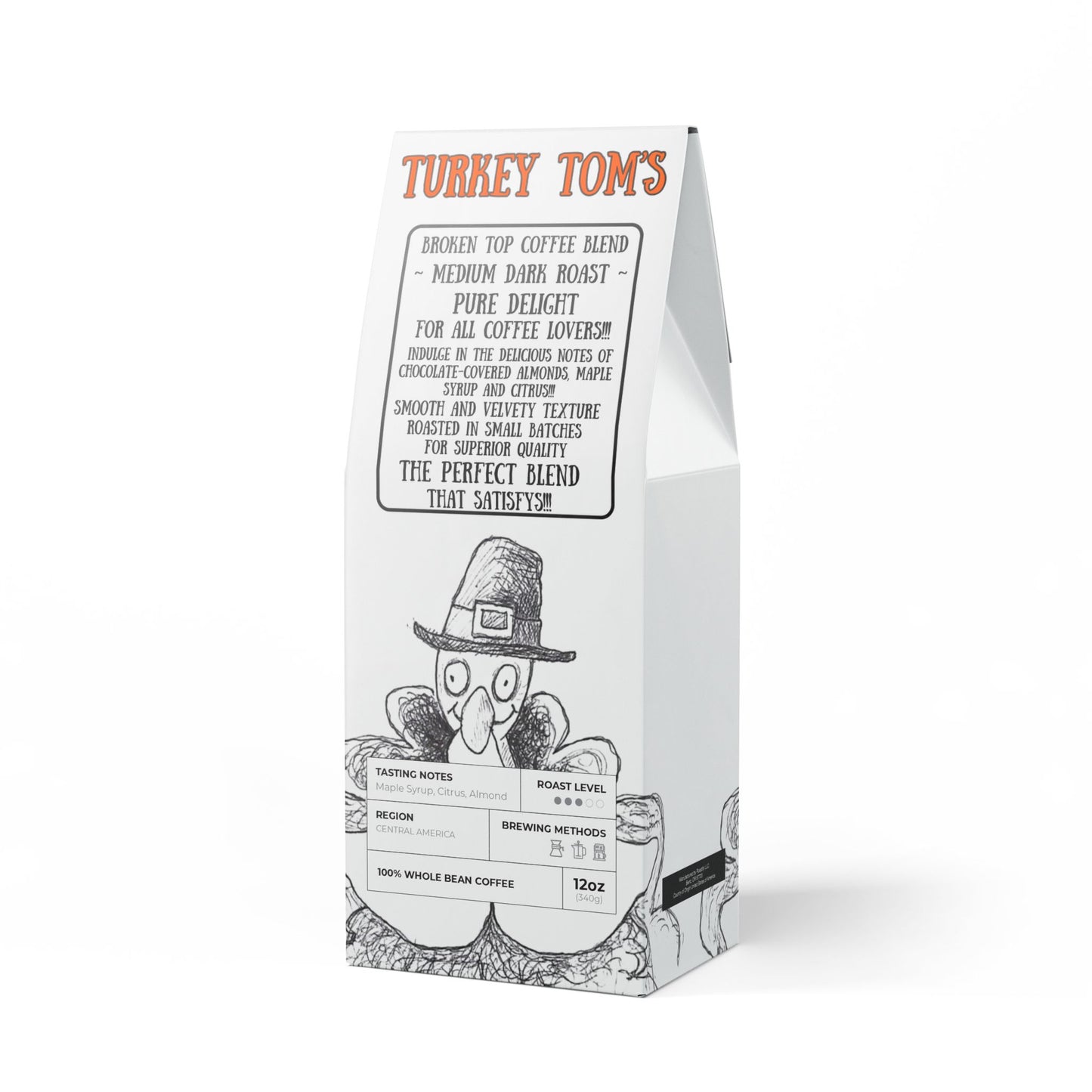 Turkey Tom's Coffee Collection - Medium Roast Broken Top Coffee Blend 12oz