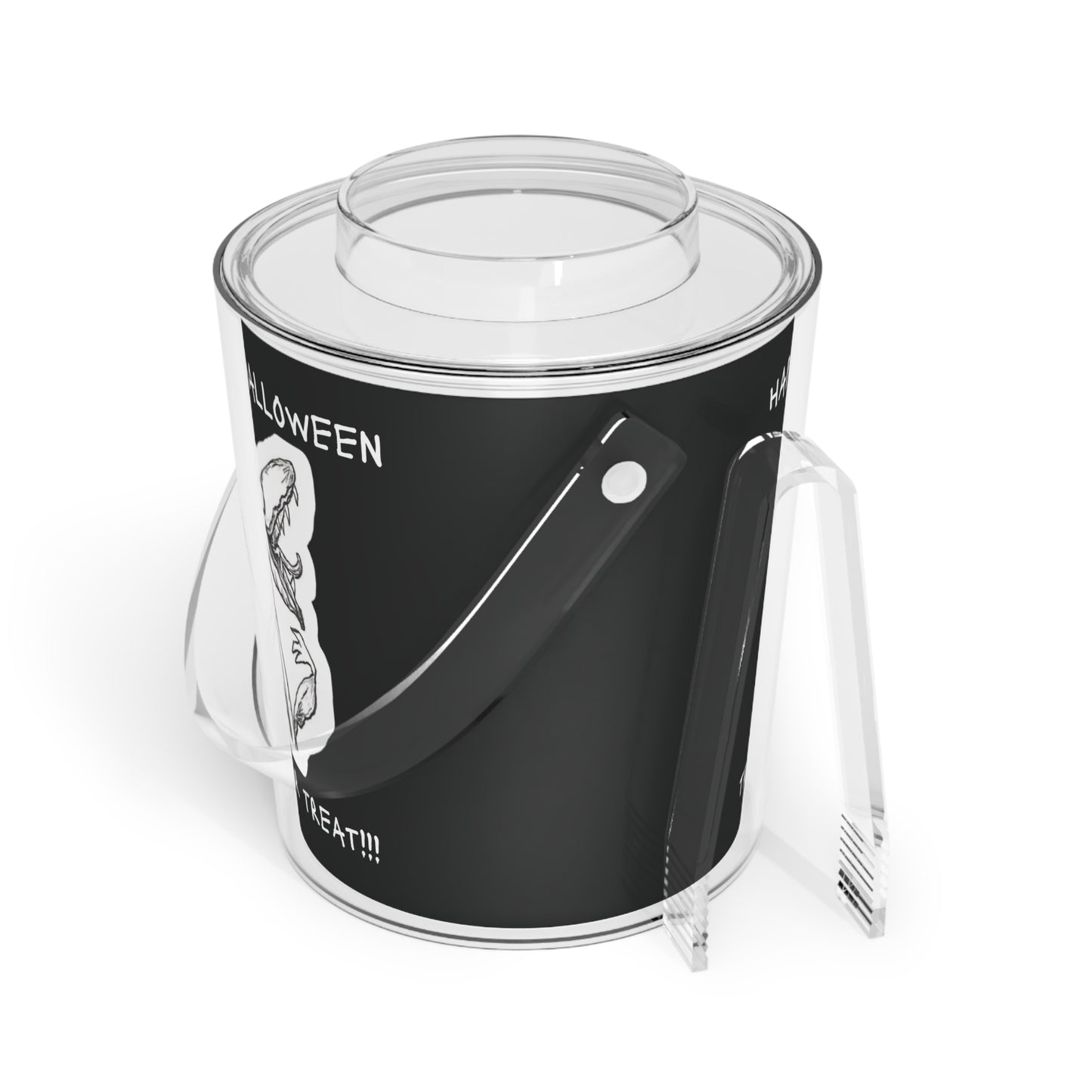 "Seymour The Hungry Houseplant" - Happy Halloween Trick-Or-Treat Ice Bucket with Tongs