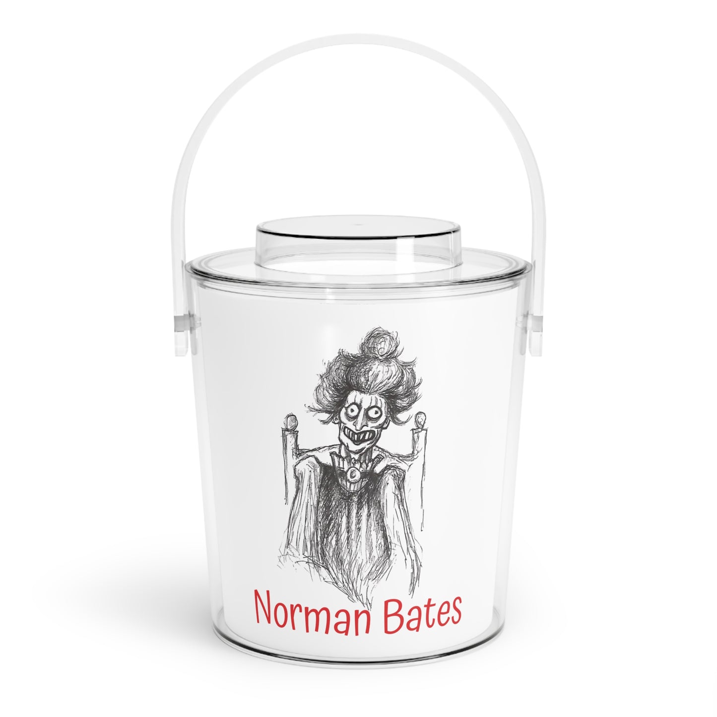 Norman Bates Halloween Ice Bucket with Tongs