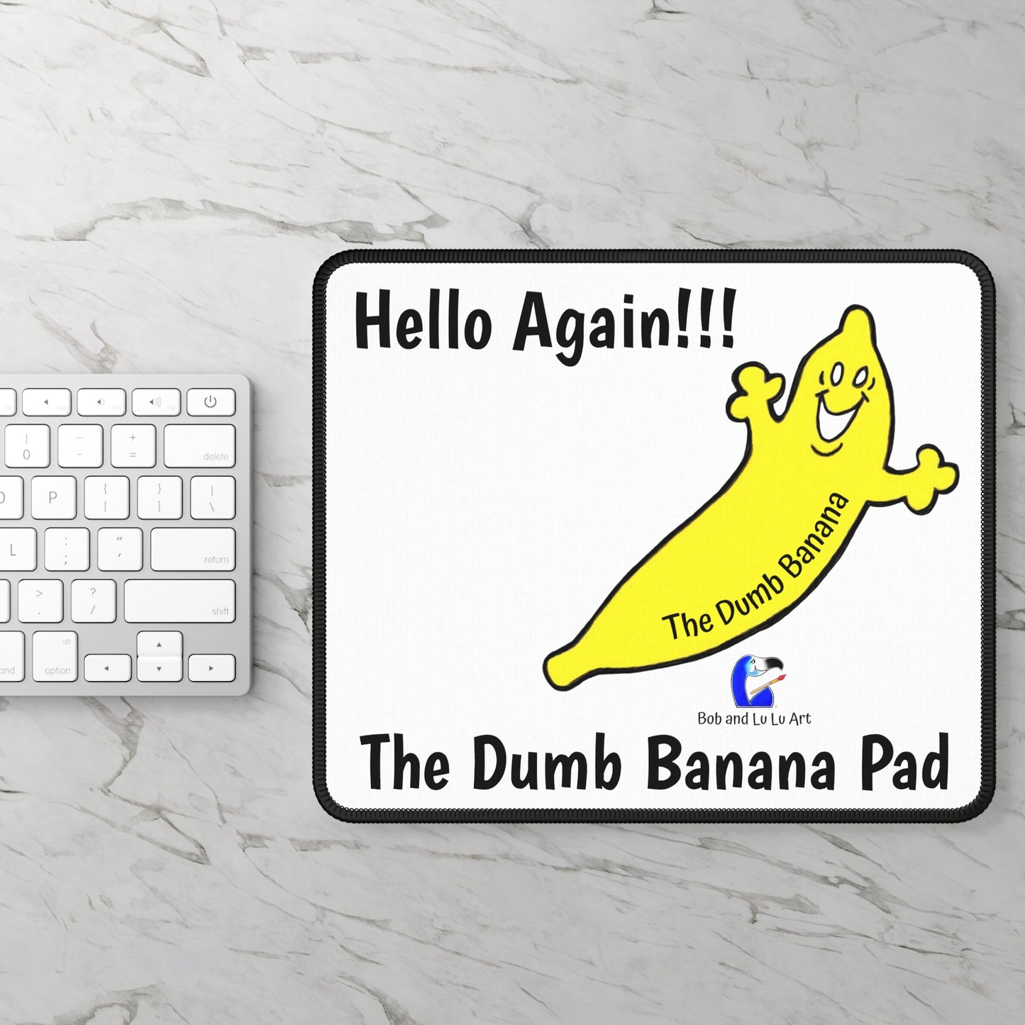 "HELLO AGAIN!!!" Gaming Mouse "BANANA PAD" by The Dumb Banana - It's so amazing you'd think it was a peeled banana!!!