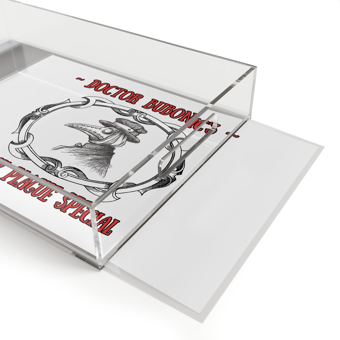 Doctor Bubonic's "Black Plague Special" Halloween Acrylic Serving Tray