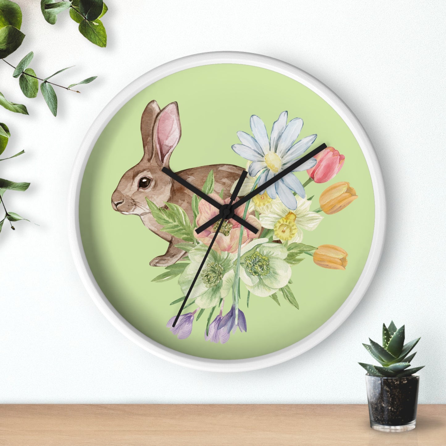Spring Tranquility Wall Clock by Miss Daisy