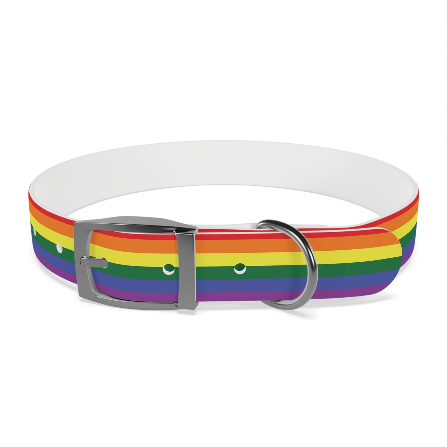 Rainbow Flag Dog Collar