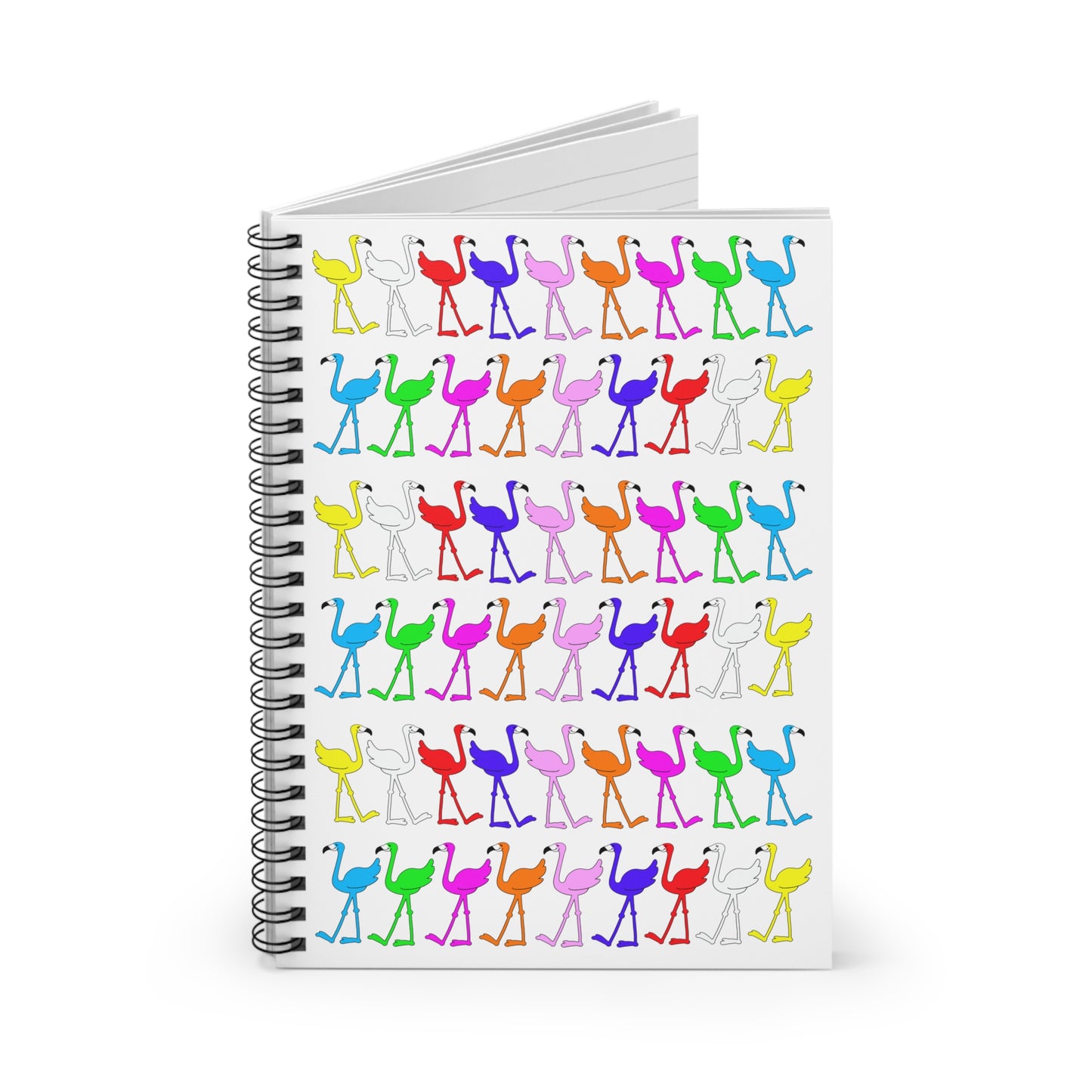 The Rainbow Flamingo Club Spiral Notebook - For all Flamingos who love to write!!!
