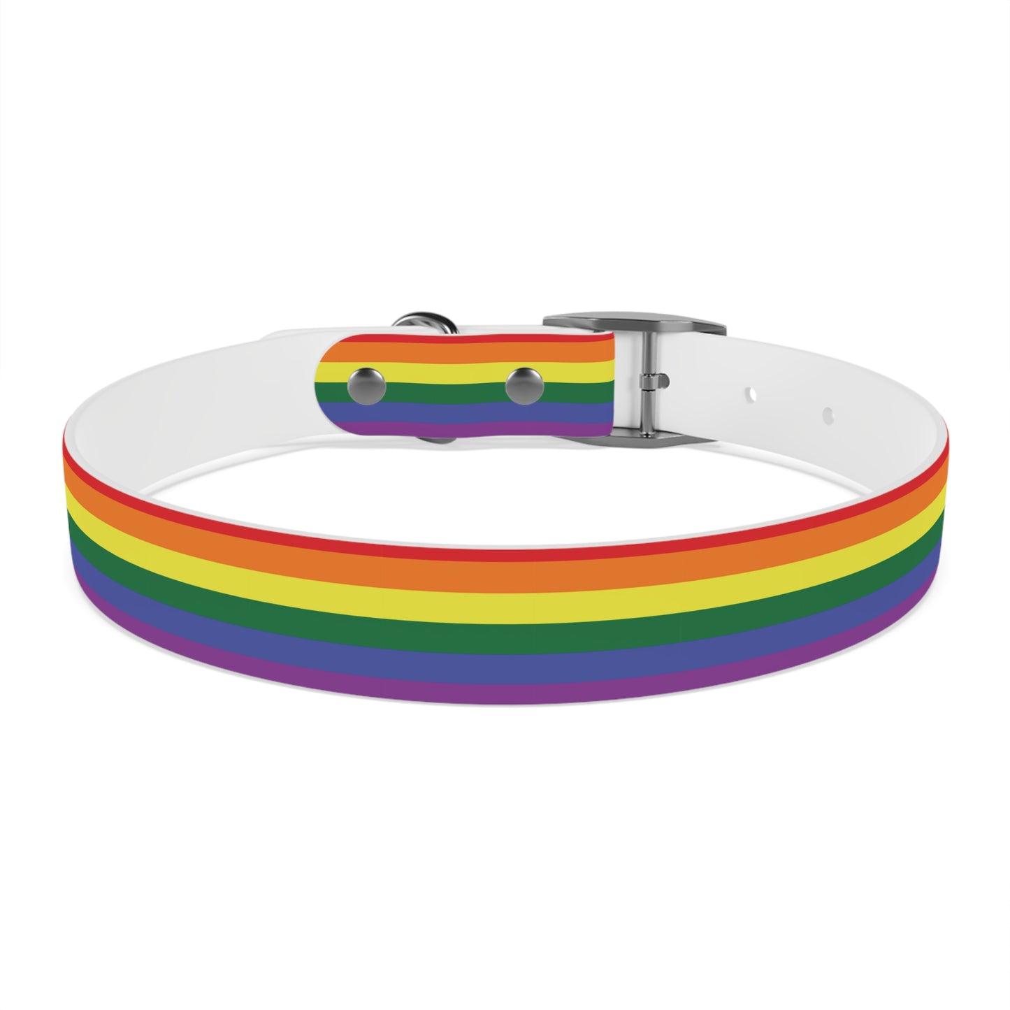 Rainbow Flag Dog Collar