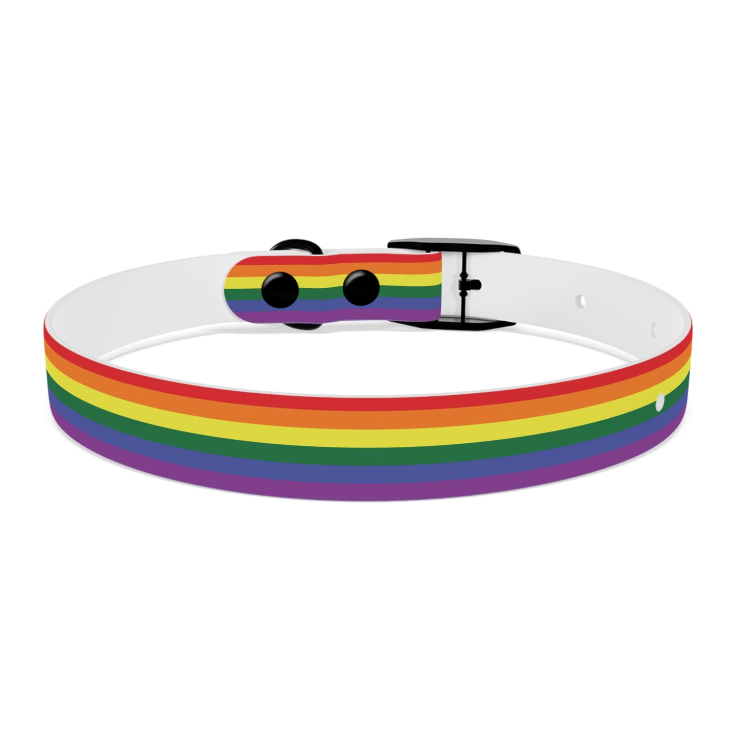 Rainbow Flag Dog Collar