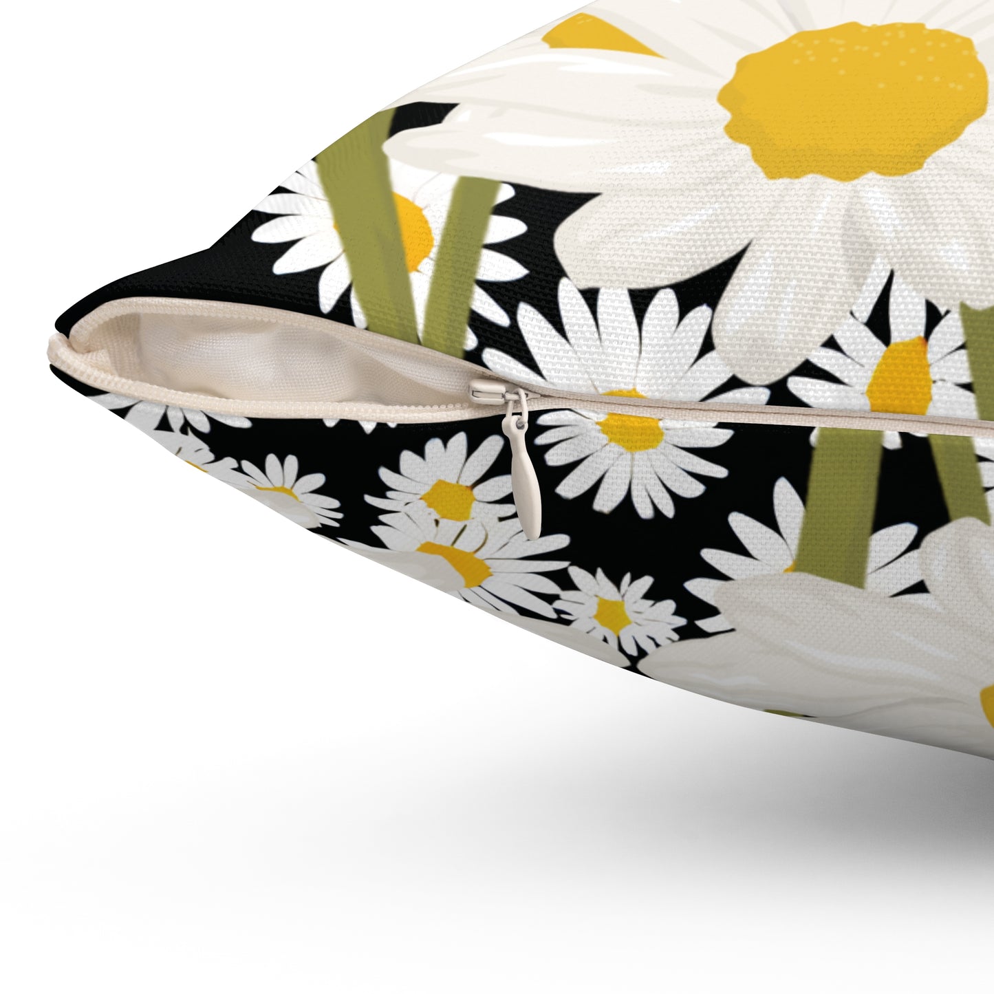 White Daisies Accent Square Pillow from Miss Daisy's Spring Collection