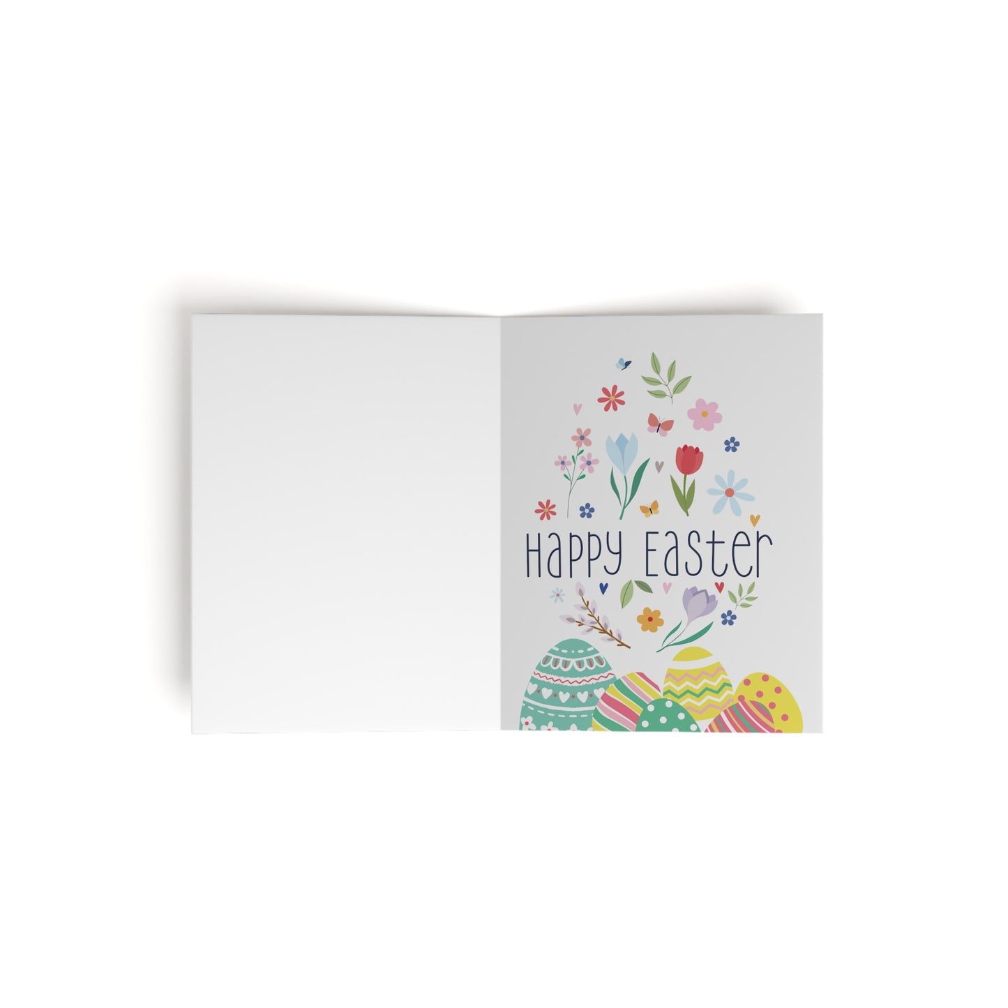 Mother Butter Tulip & Duckling's "Happy Easter" Greeting Cards (8, 16, and 24 pcs)