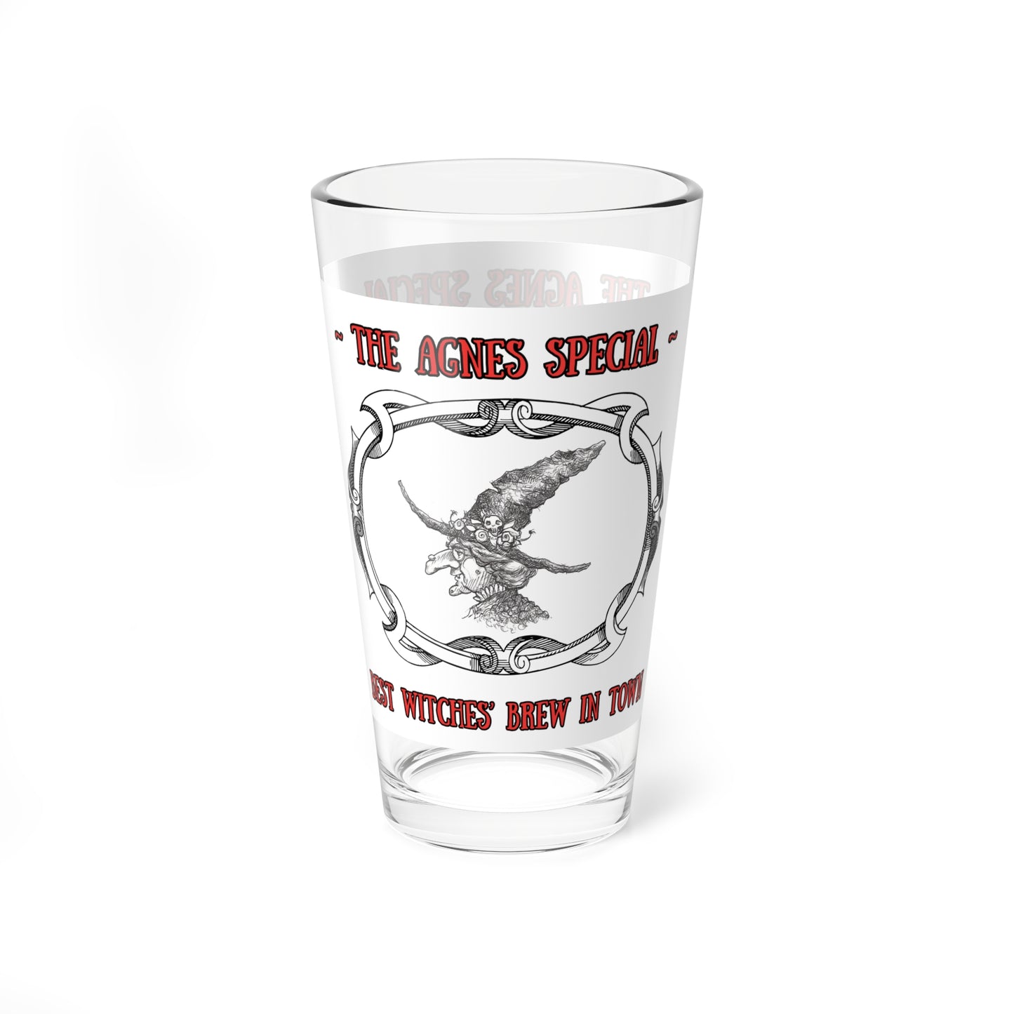 The Agnes Special - "Best Witches' Brew in Town!!!" Halloween 16oz Glass Cup