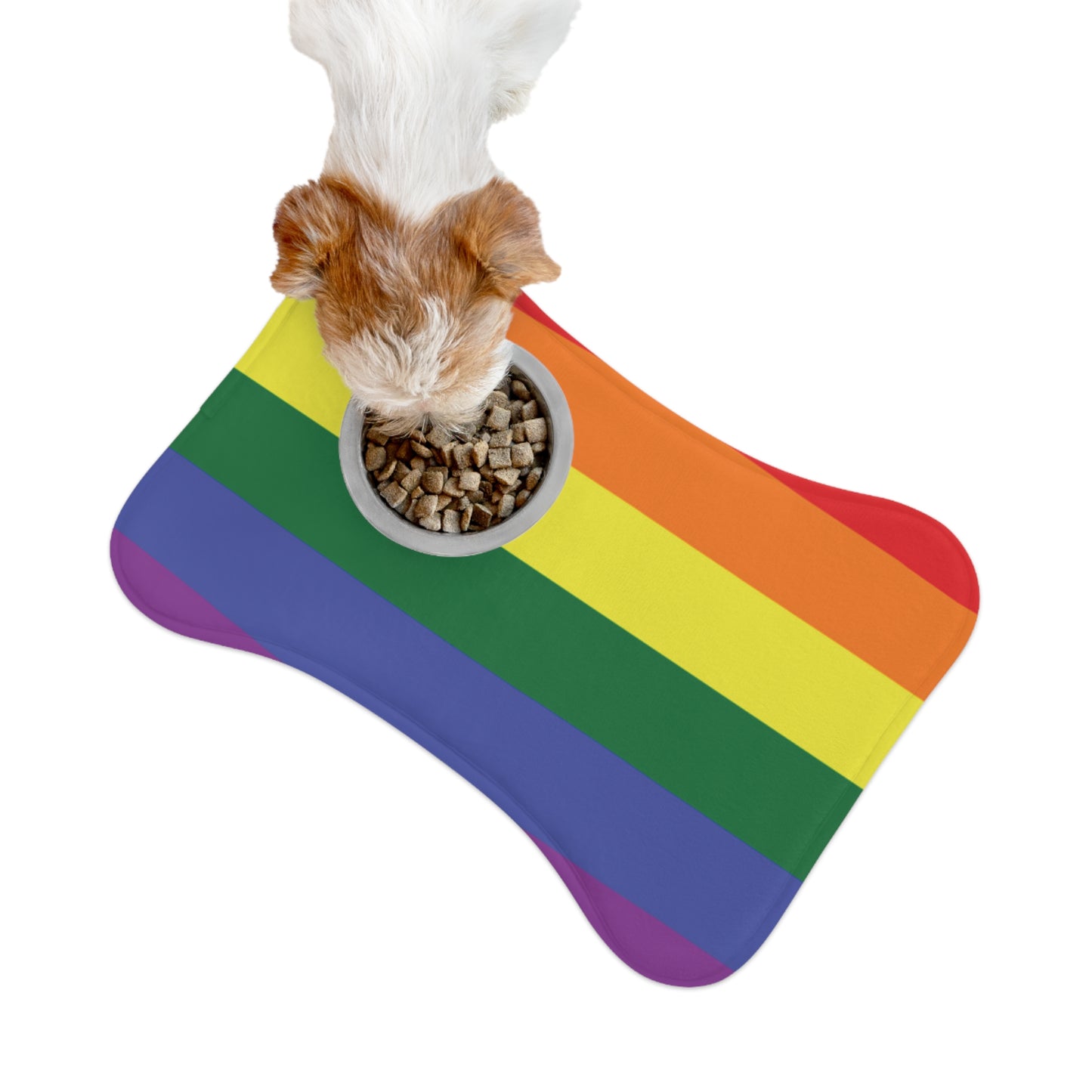 Rainbow Flag BISTRO Feeding Mat for Dogs & Cats