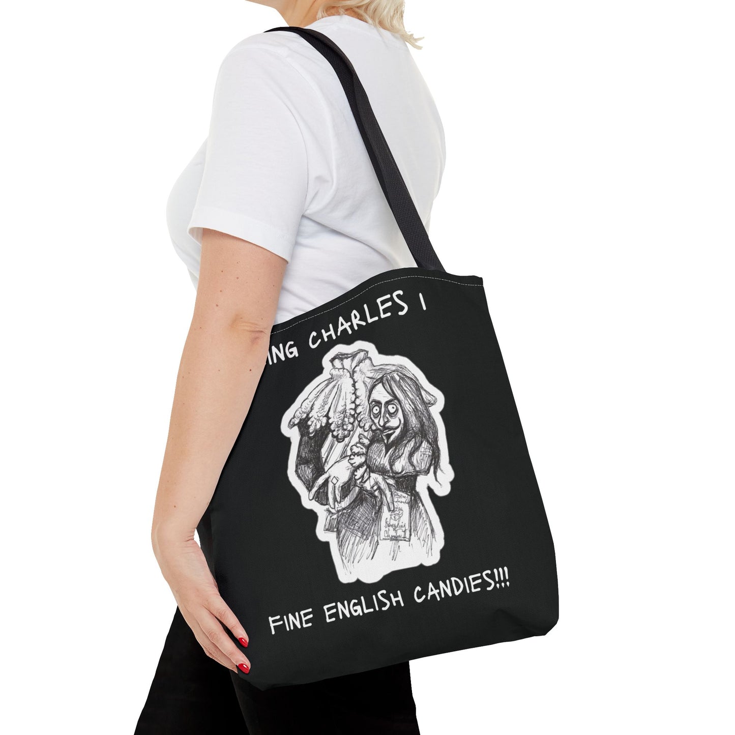 KING CHARLES 1 - "Fine English Candies!!!" Trick or Treat Candy Tote Bag