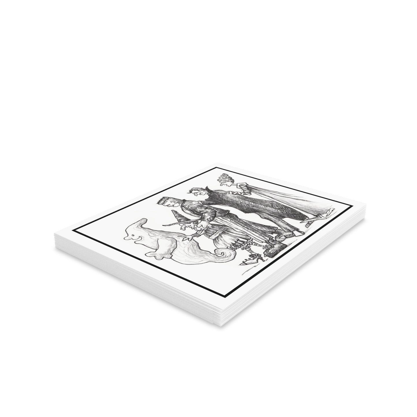Monsters of Transylvania Happy Halloween Greeting Cards (8, 16, and 24 pcs)