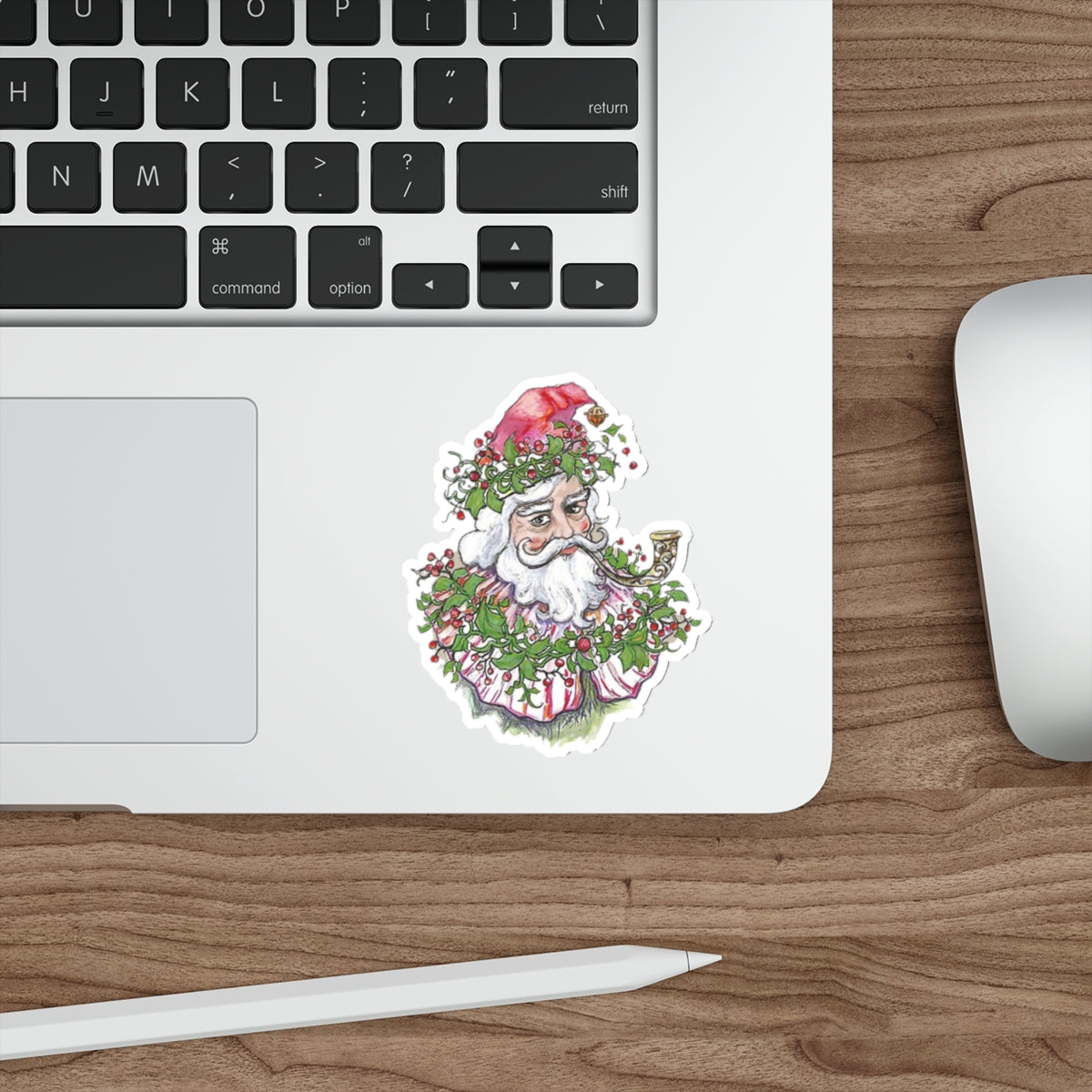 Santa Claus Christmas Indoor & Outdoor Die-Cut Vinyl Sticker