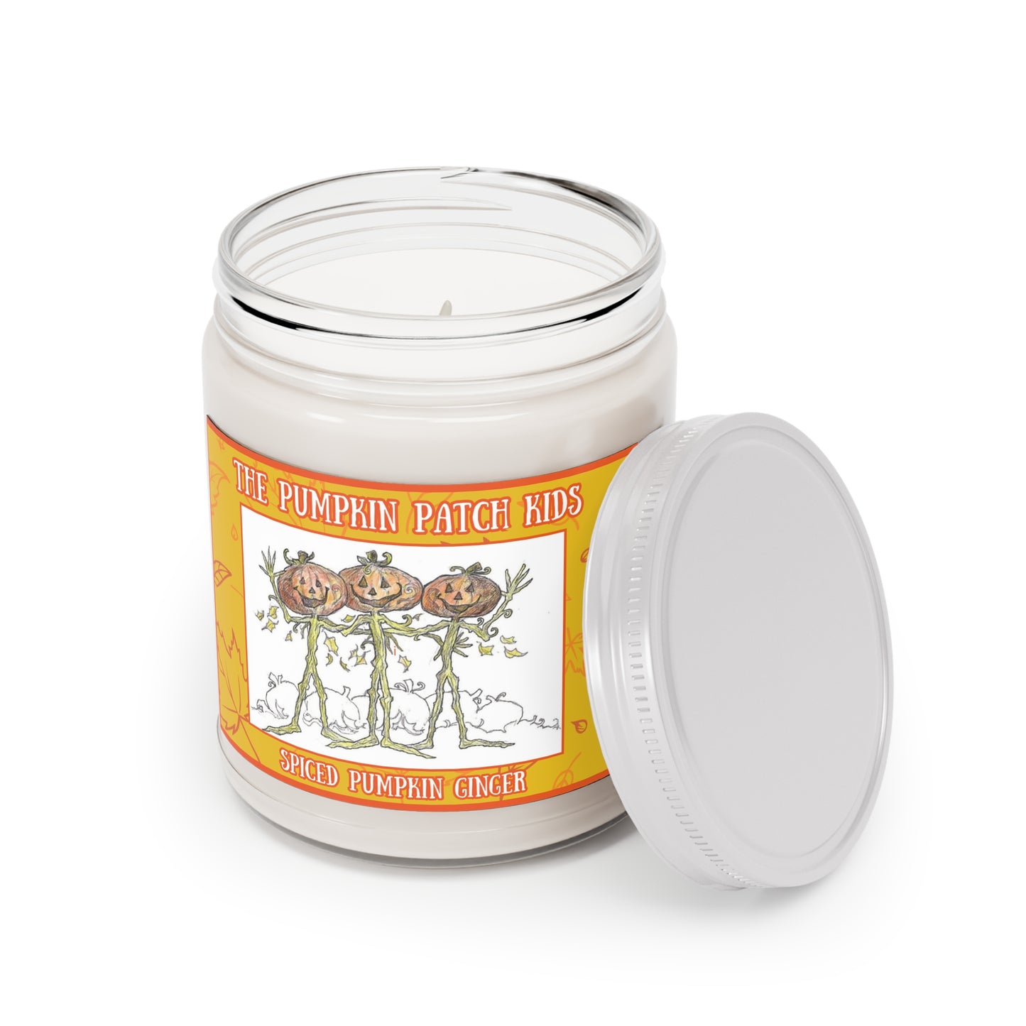 "The Pumpkin Patch Kids" Pumpkinville Collection - Spiced Pumpkin Ginger Aromatherapy 9oz Candle