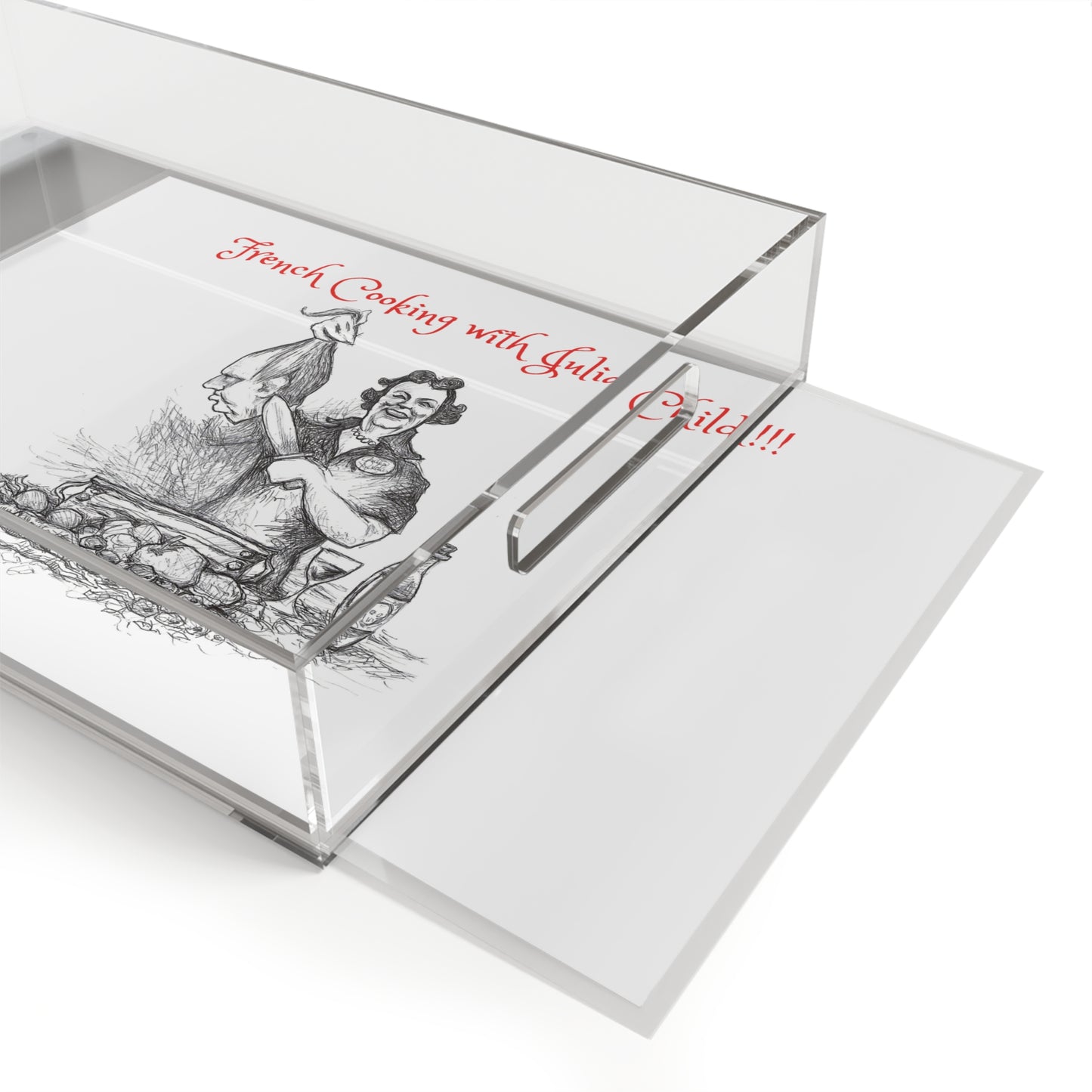 "French Cooking with Julia Child!!!" - Halloween Acrylic Serving Tray