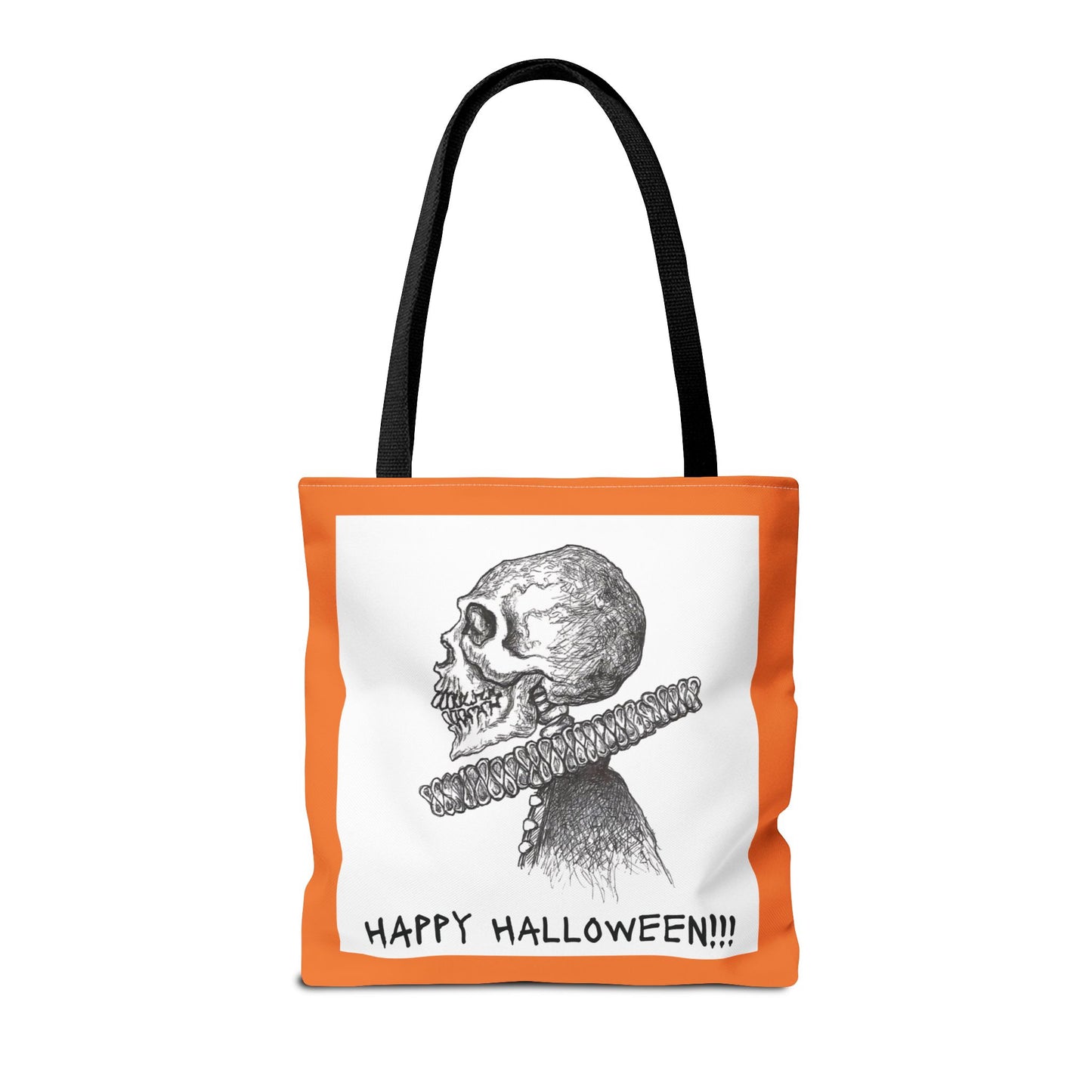 WILLIAM "WILLIE" SHAKESPEARE THE SKELETON LOVES HALLOWEEN!!! - The ultimate Happy Halloween Trick or Treat Candy Tote Bag