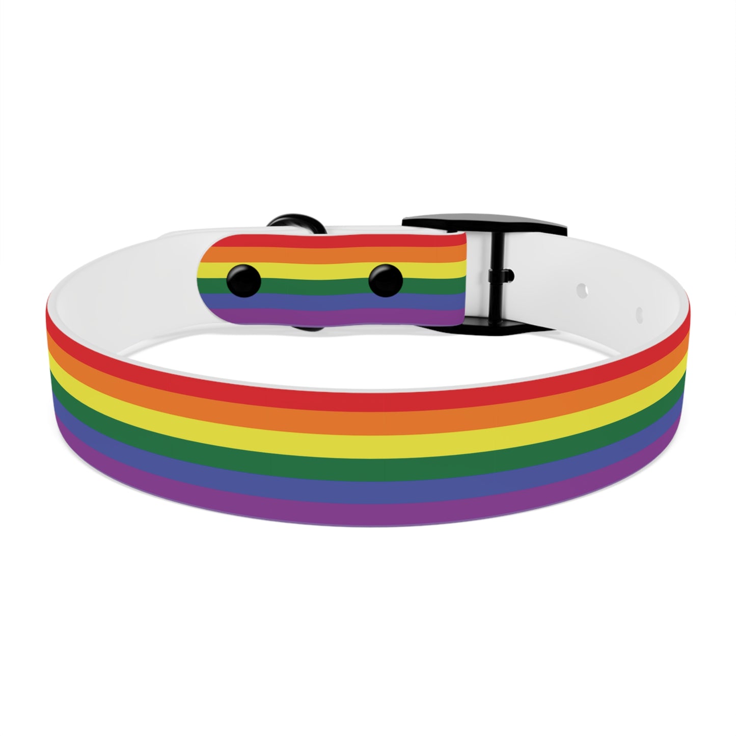 Rainbow Flag Dog Collar