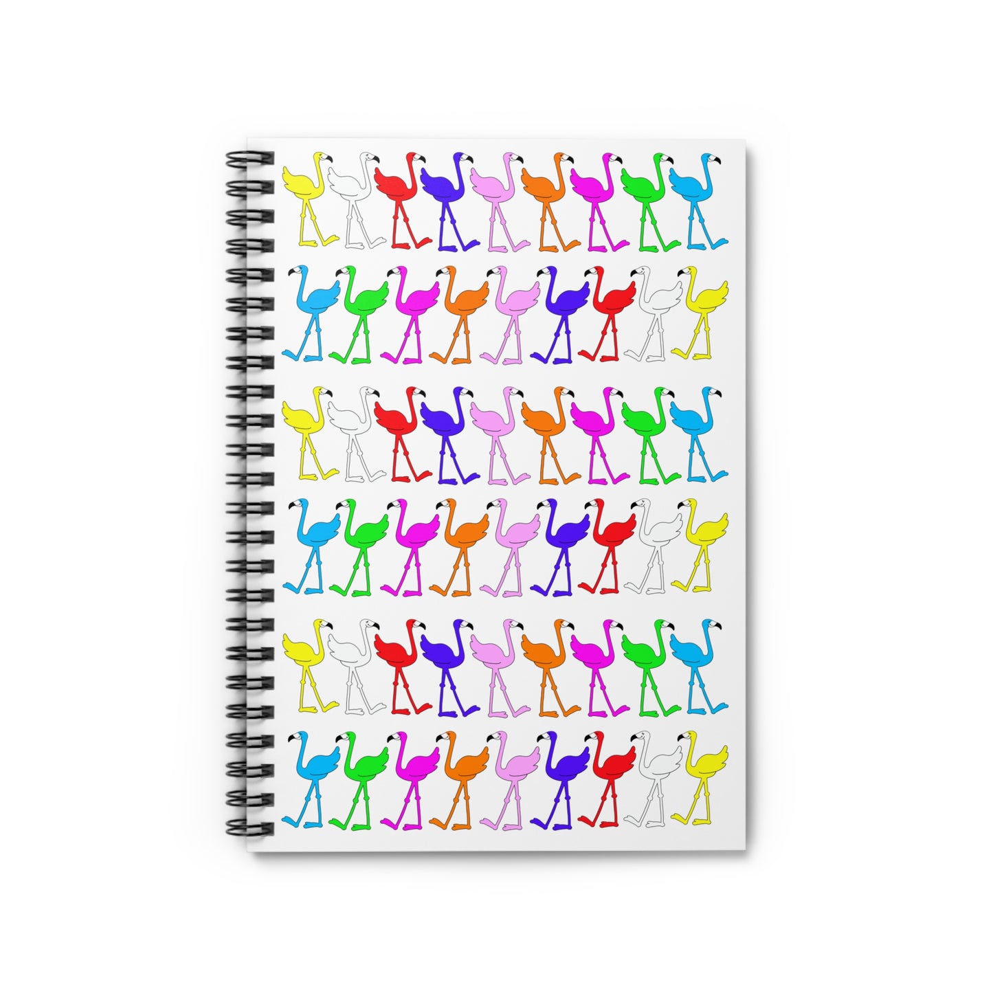 The Rainbow Flamingo Club Spiral Notebook - For all Flamingos who love to write!!!