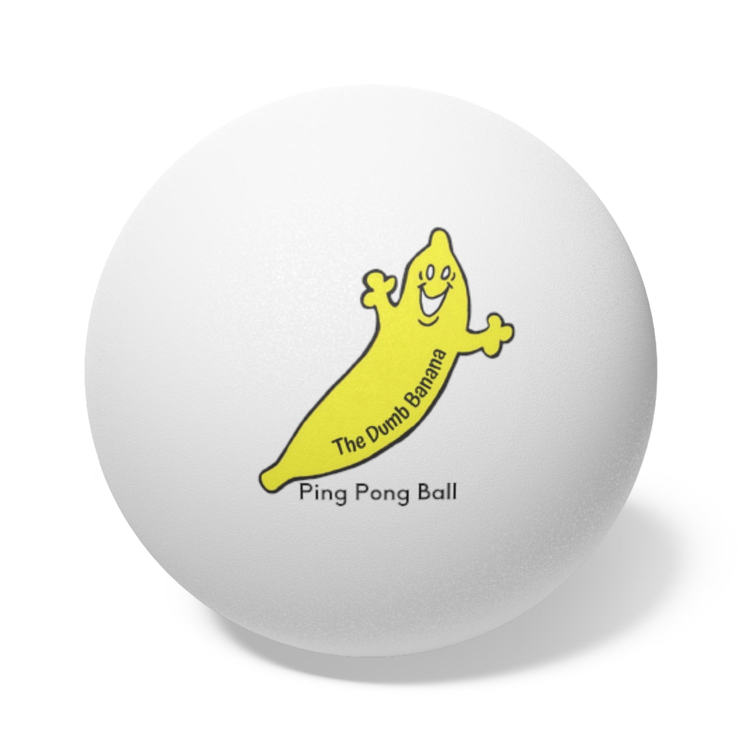 THE DUMB BANANA Ping Pong Balls, 6 pcs