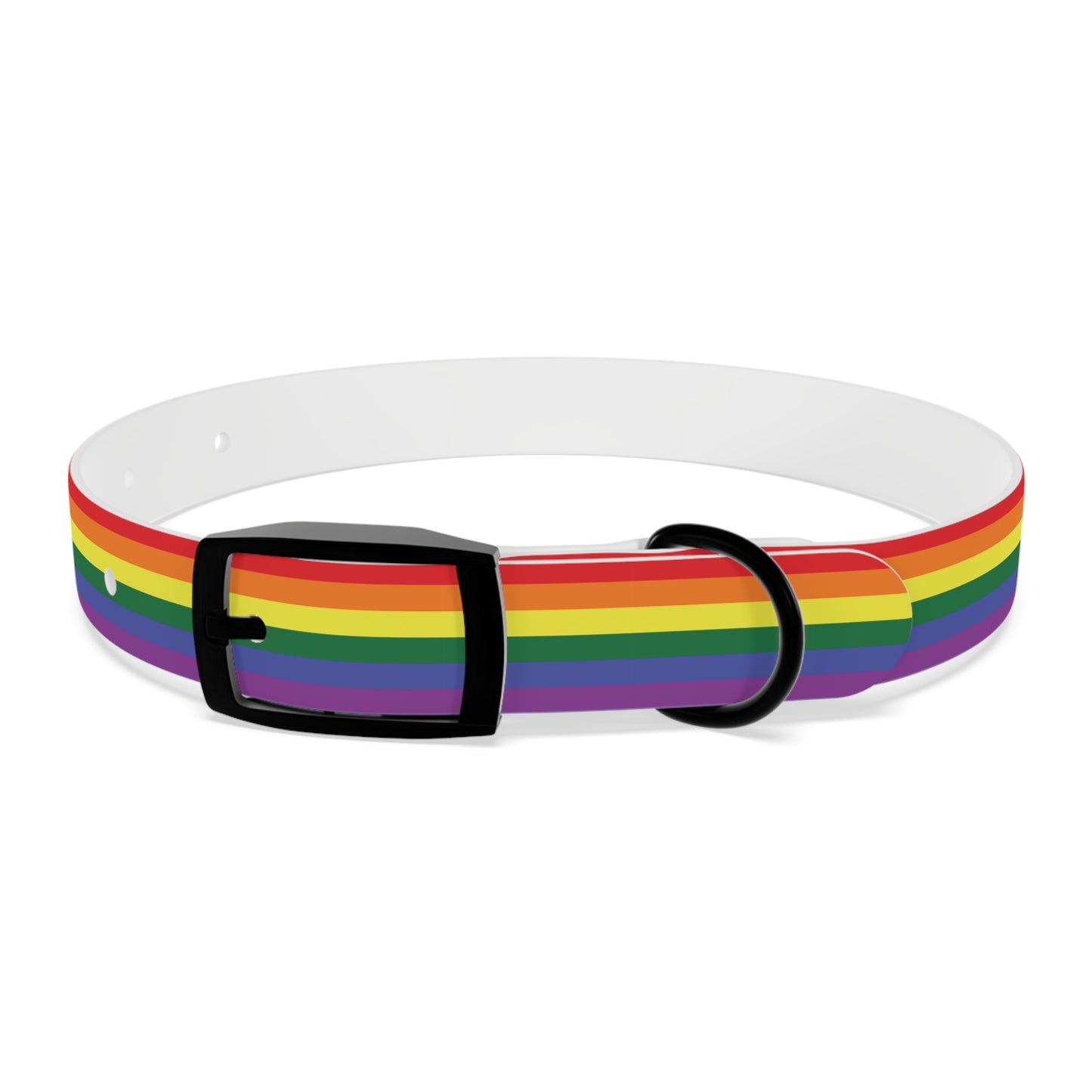 Rainbow Flag Dog Collar