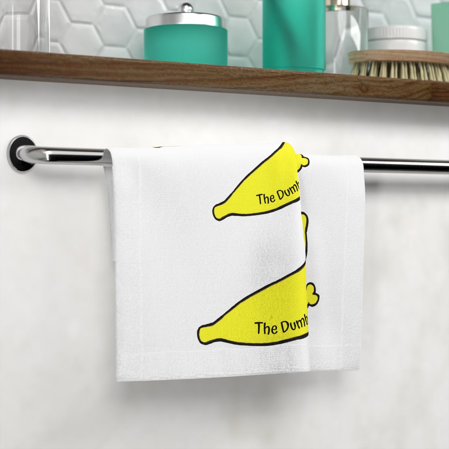 "Three Dumb Bananas are never a crowd" Bathroom Face Towel - The more bananas the better!!!