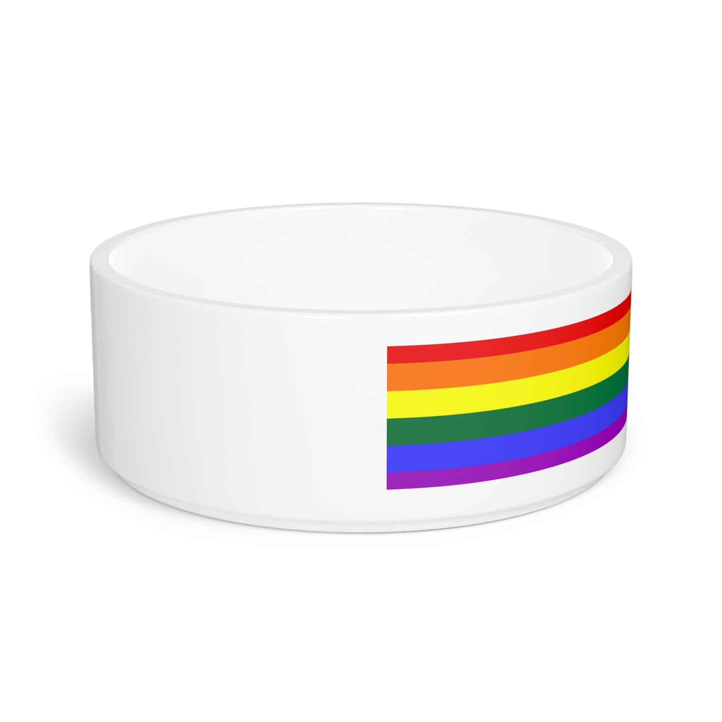 Rainbow Flag Pet Bowl - All pets deserve love and only the best!!!