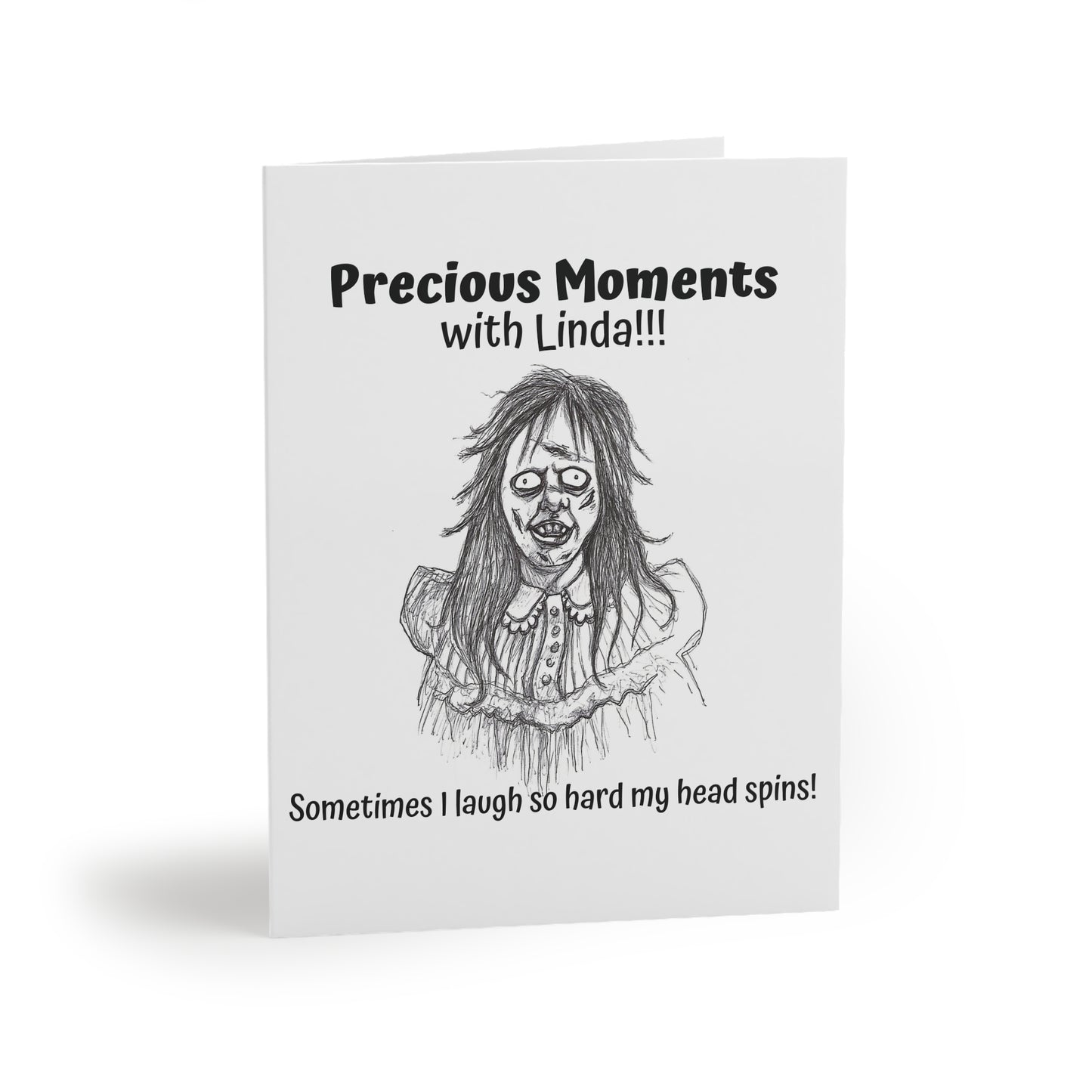 "Precious Moments with Linda" - The Happy Halloween Greeting Cards (8, 16, and 24 pcs) for all who enjoy a good head spinning!!!