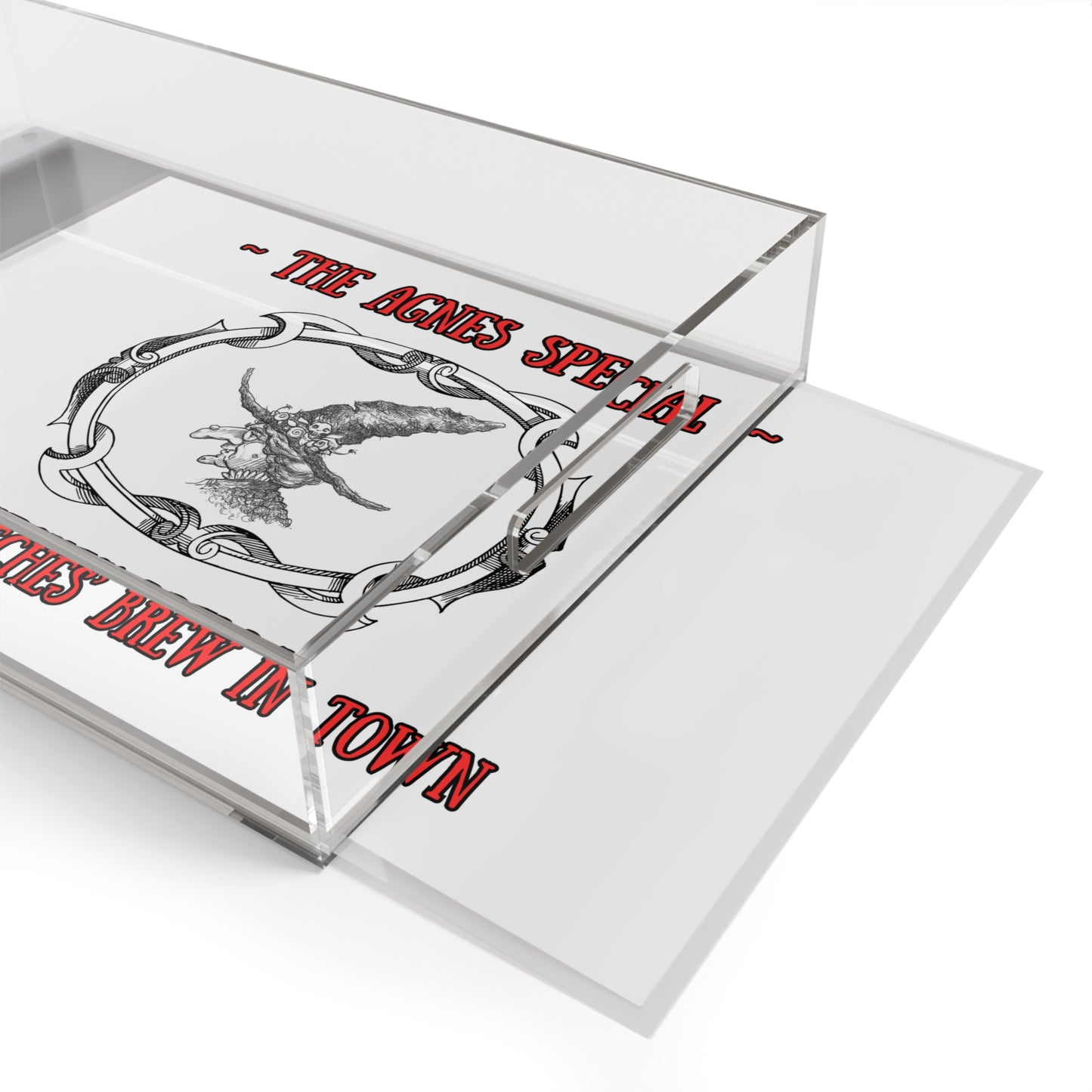 The Agnes Special - "Best Witches' Brew in Town" Halloween Acrylic Serving Tray