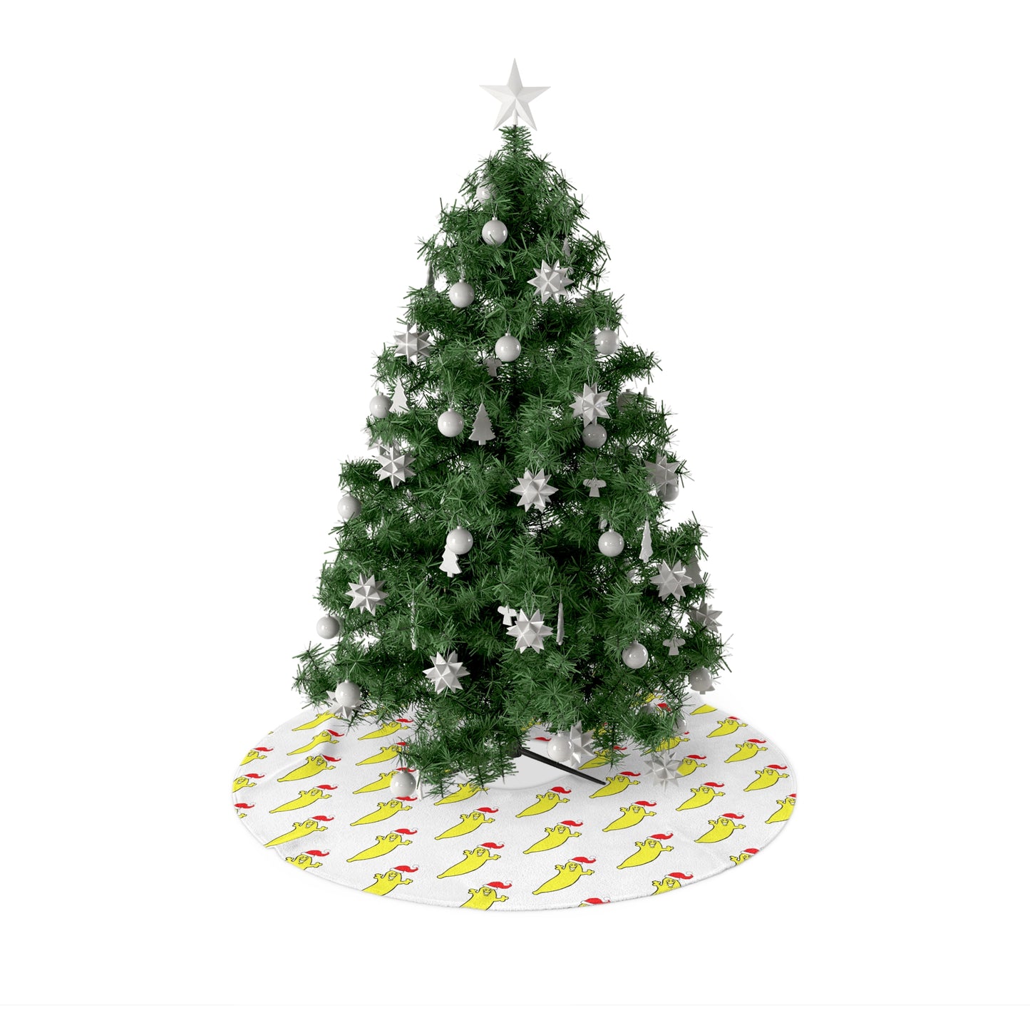 The Santa Banana Christmas Tree Skirt by The Dumb Banana