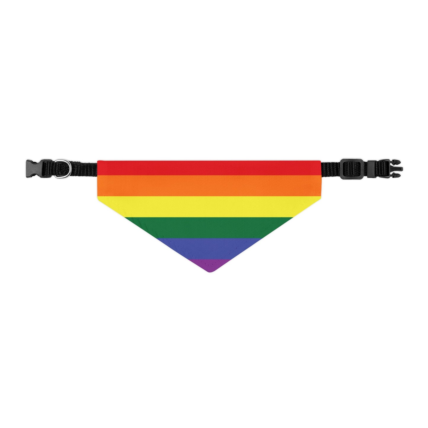 Rainbow Flag Bandana Pet Collar for all dogs who are "loud and proud!!!"