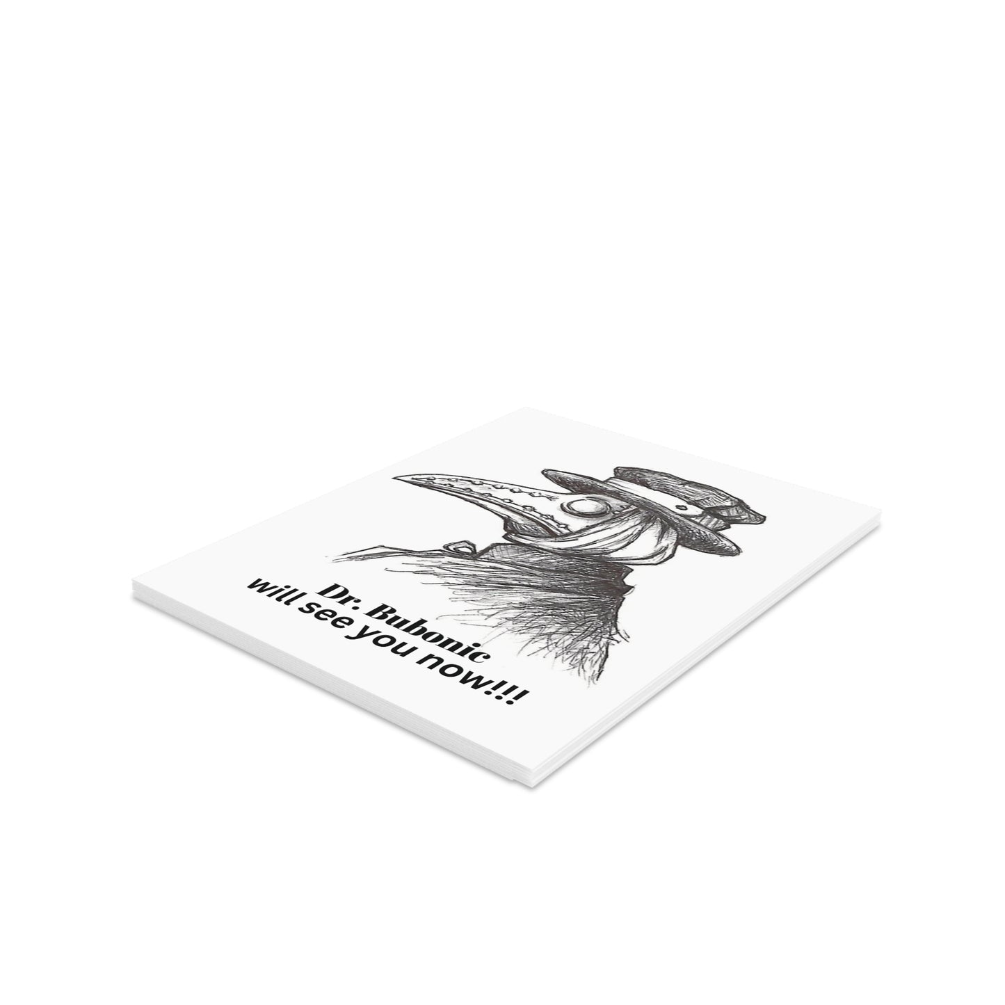 "Dr. Bubonic Will See You Now!" Halloween Greeting Cards (8, 16 and 24 pcs)