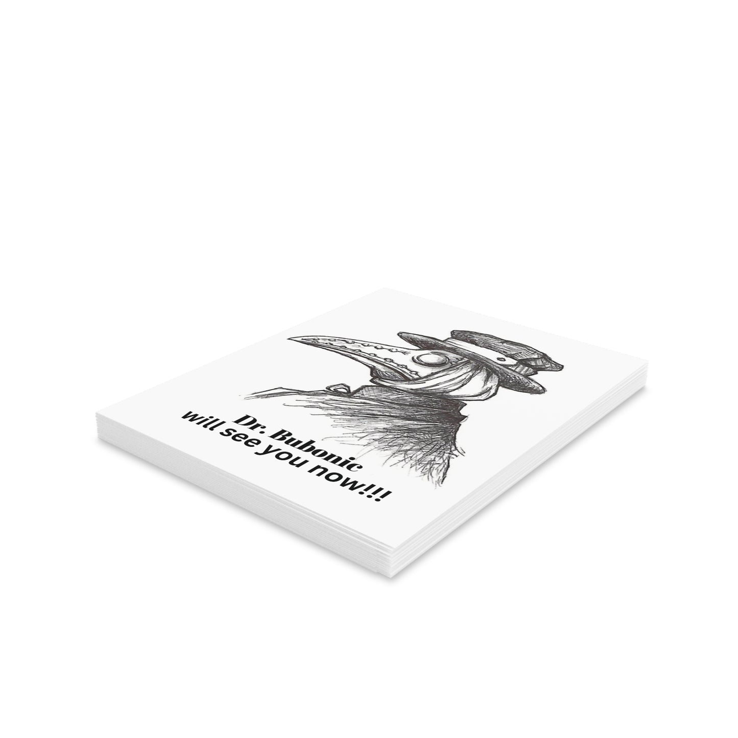"Dr. Bubonic Will See You Now!" Halloween Greeting Cards (8, 16 and 24 pcs)