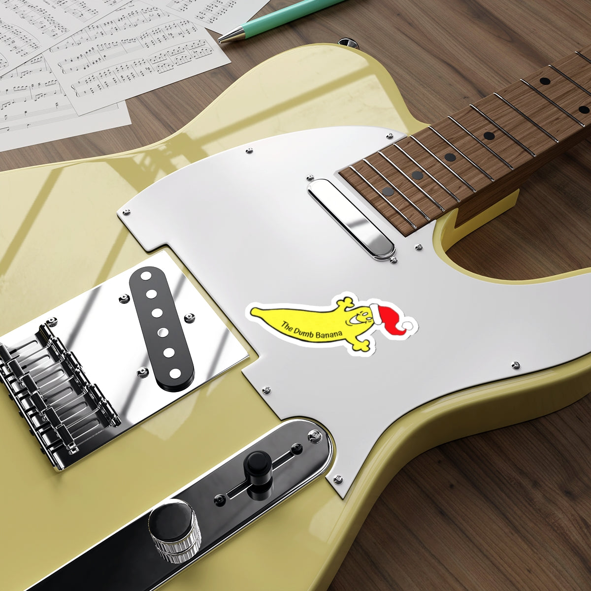 The Dumb Banana Die-Cut Indoor & Outdoor Vinyl Christmas Sticker