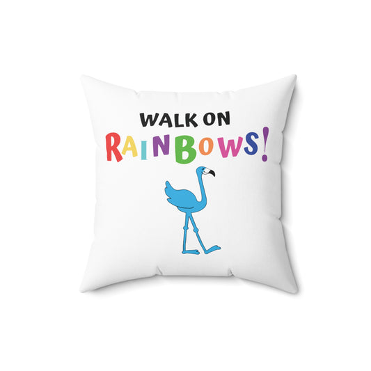 Lu Lu's "Walk on Rainbows" Accent Square Pillow