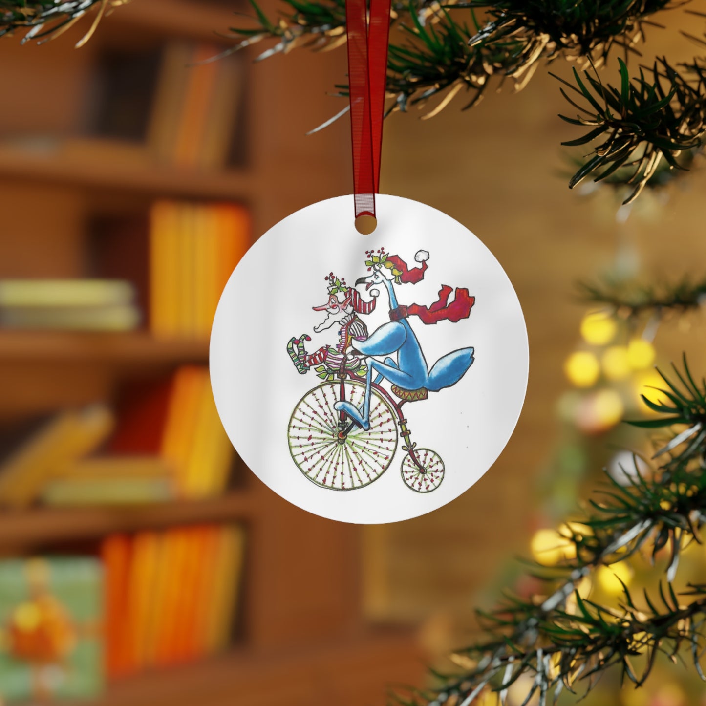 The Great High Wheel Penny Farthing Christmas Ornament