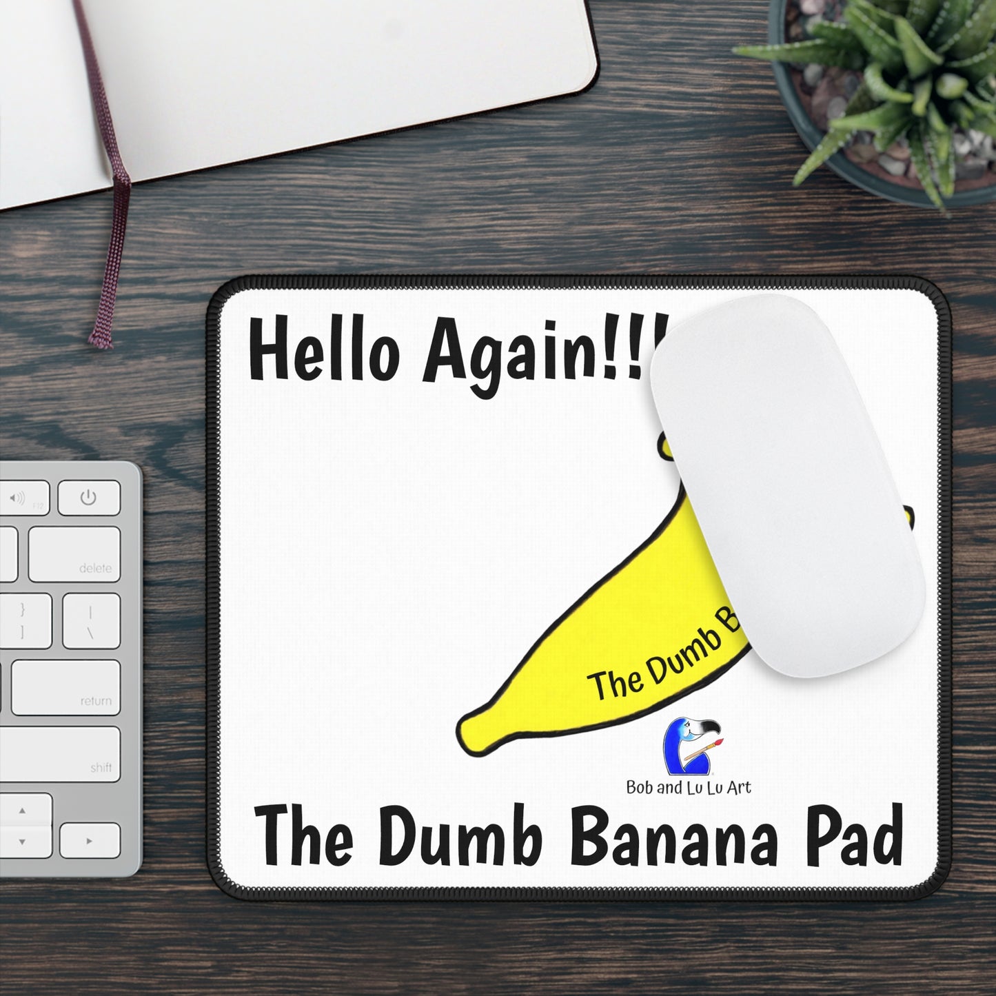 "HELLO AGAIN!!!" Gaming Mouse "BANANA PAD" by The Dumb Banana - It's so amazing you'd think it was a peeled banana!!!
