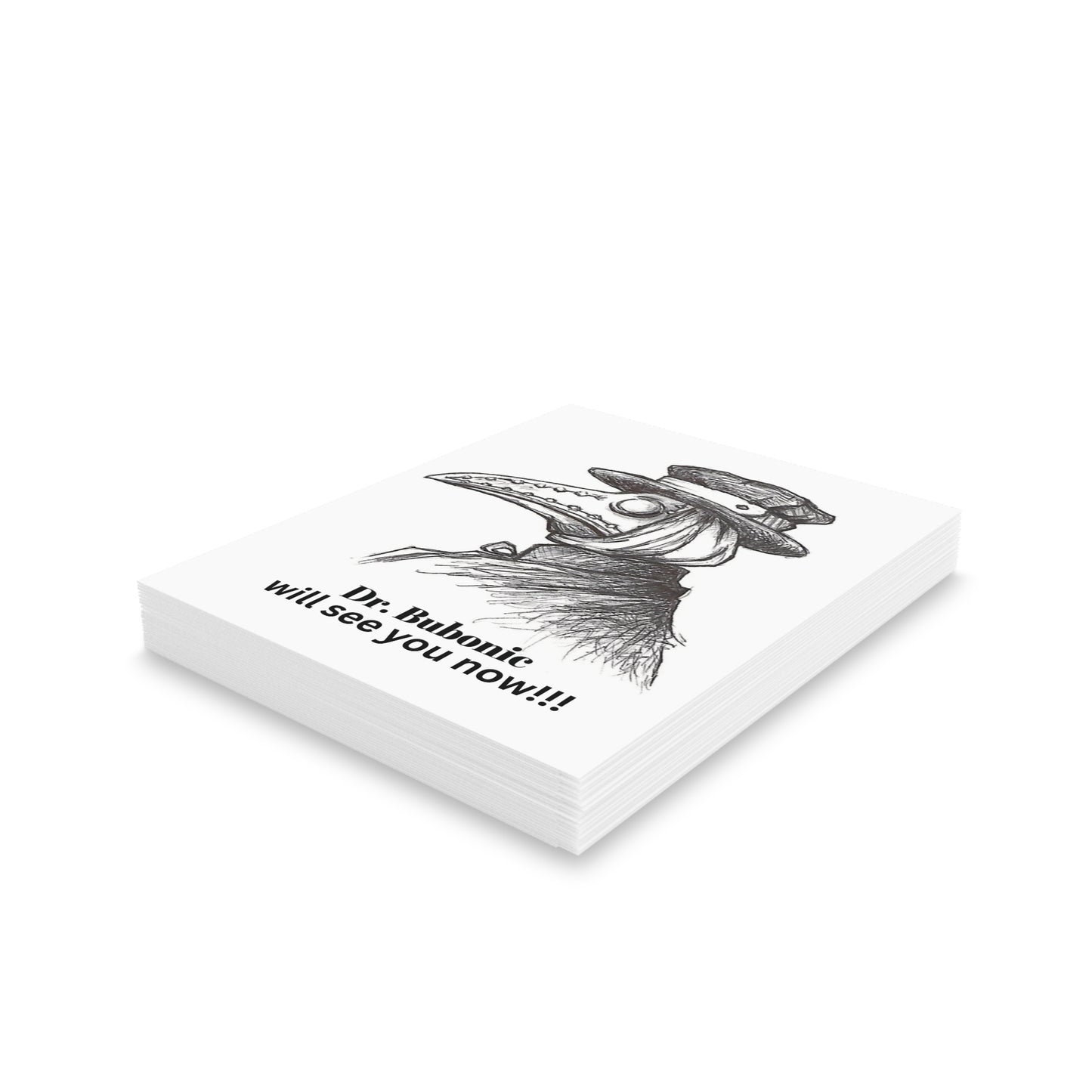 "Dr. Bubonic Will See You Now!" Halloween Greeting Cards (8, 16 and 24 pcs)