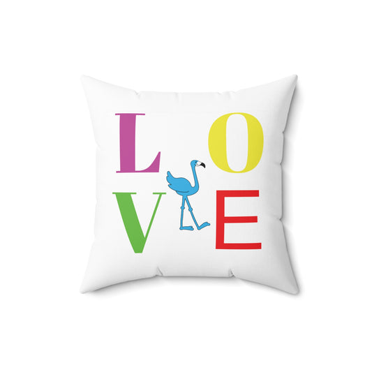 Lu Lu's "LOVE" Accent Square Pillow