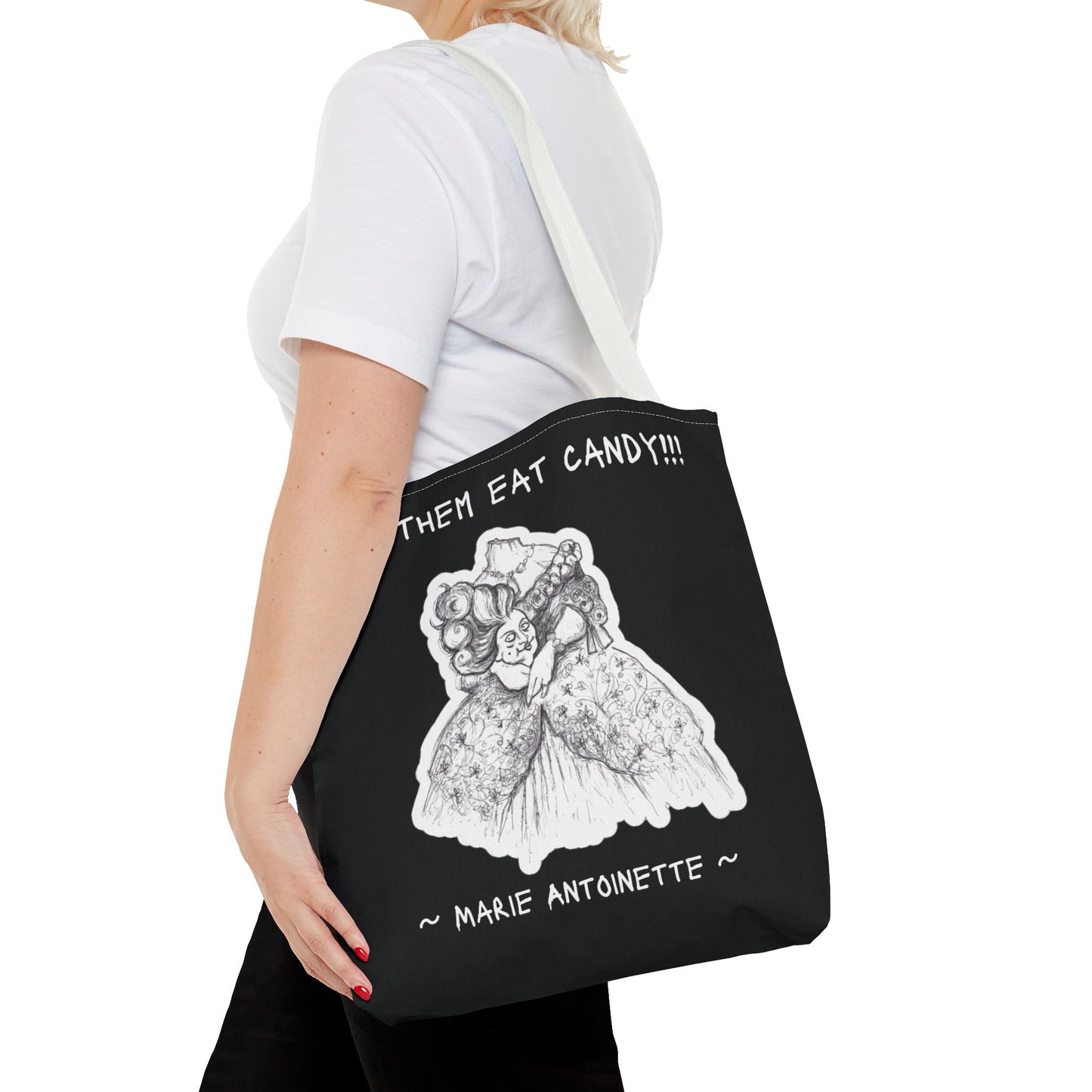 LET THEM EAT CANDY!!! - Marie Antoinette's Happy Halloween Trick or Treat Candy Tote Bag