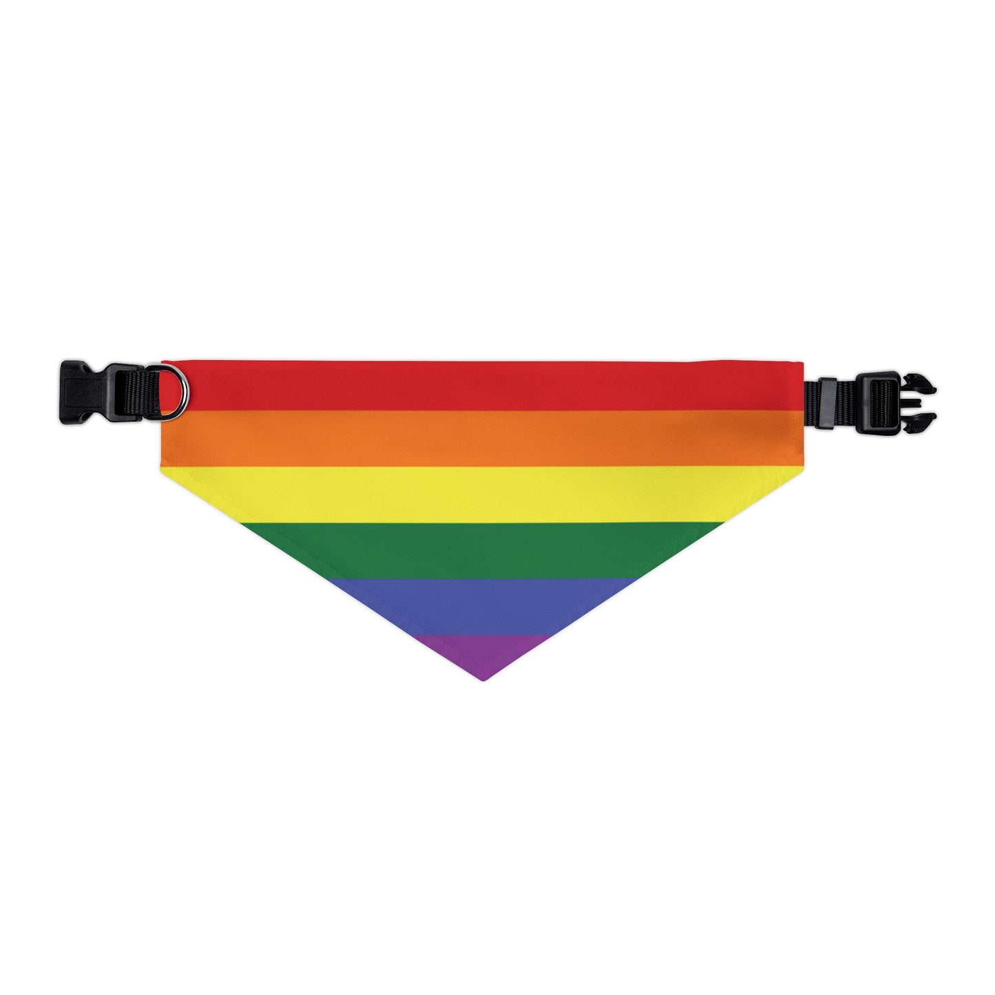 Rainbow Flag Bandana Pet Collar for all dogs who are "loud and proud!!!"