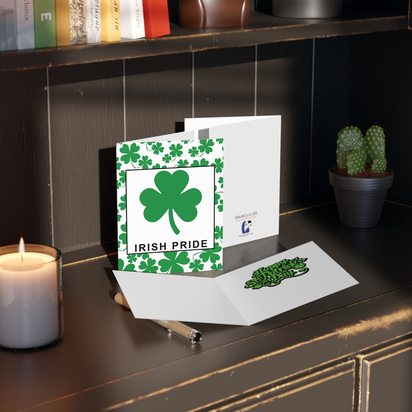 "Irish Pride" Happy Saint Patrick's Day Greeting Cards (8, 16, and 24 pcs)