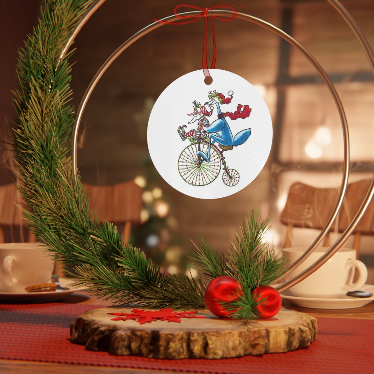 The Great High Wheel Penny Farthing Christmas Ornament