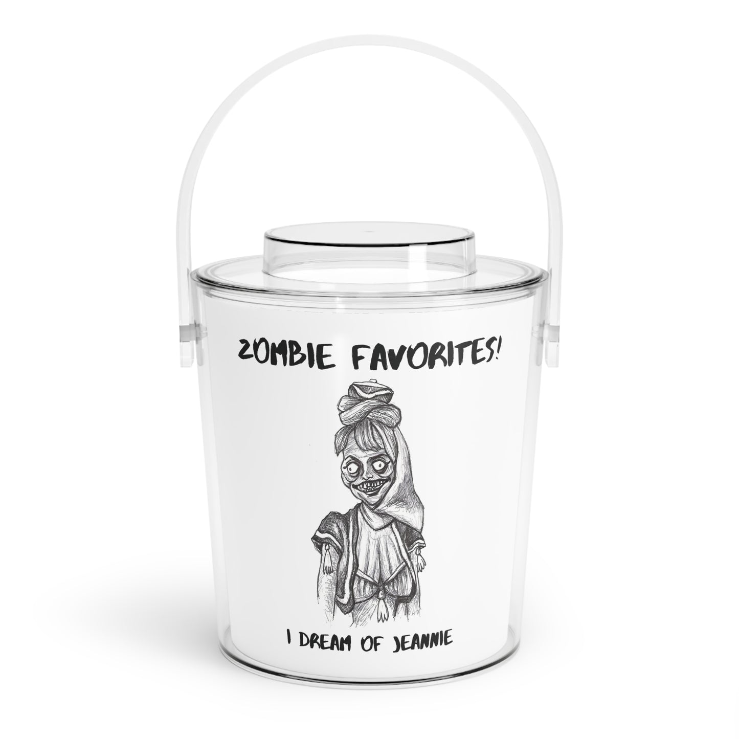 "Zombie Favorites - I Dream of Jeannie" Halloween Ice Bucket with Tongs