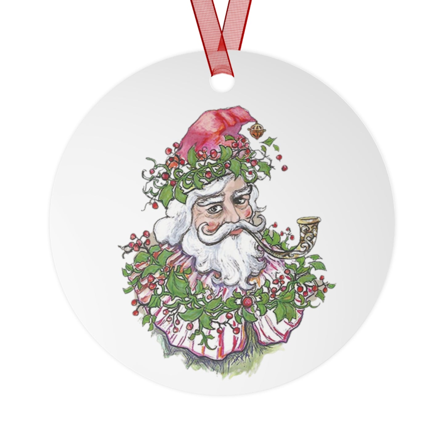 Jolly Figure Metal Christmas Tree Ornament