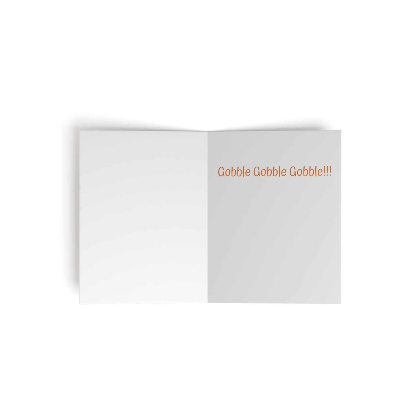 Tom Turkey's "Gobble Gobble Gobble!!!" Thanksgiving Holiday Greeting Cards (8, 16, and 24 pcs)